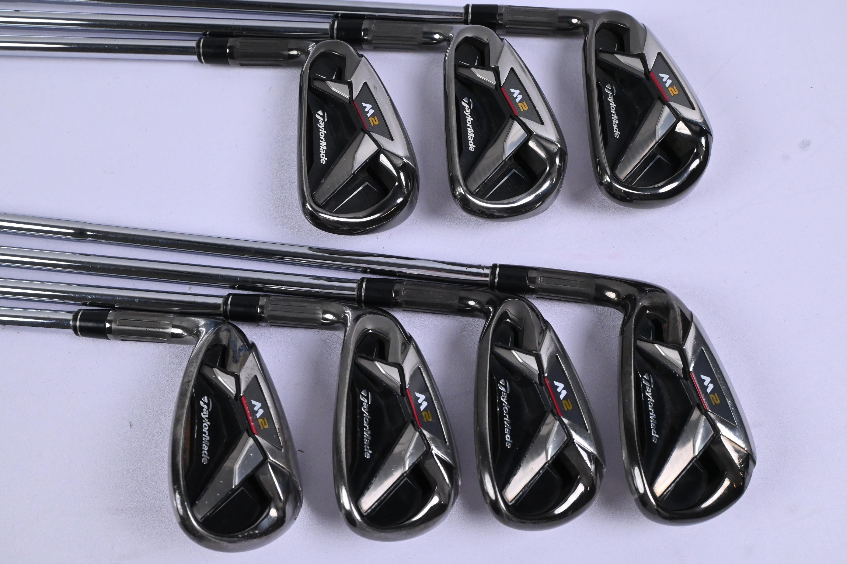 Left Hand Taylormade M2 2016 Irons / 5-PW+SW / Stiff Flex REAX High Launch 88