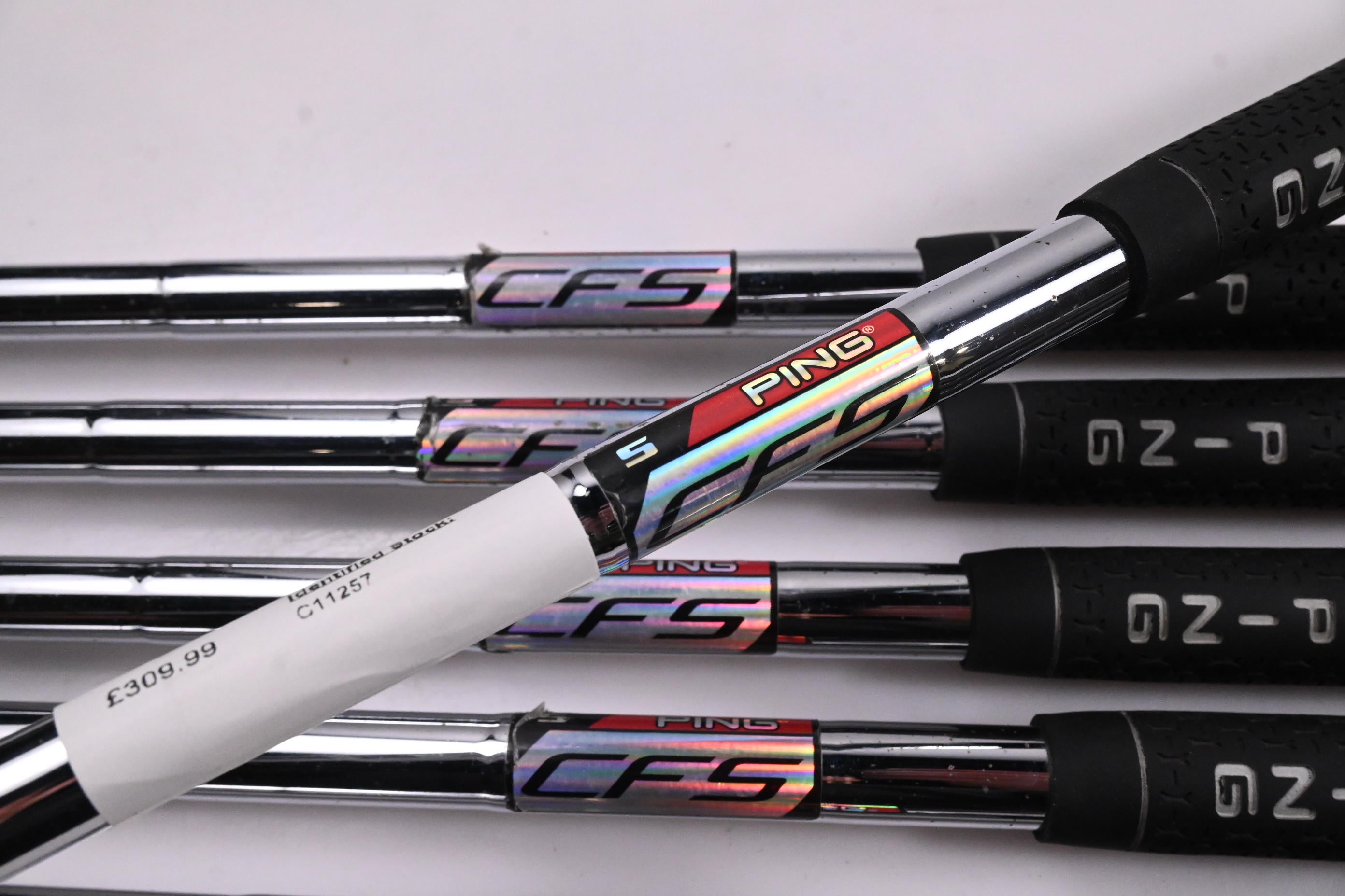 Ping G25 Irons / 5-PW+SW / Green Dot / Stiff Flex Ping CFS Shafts