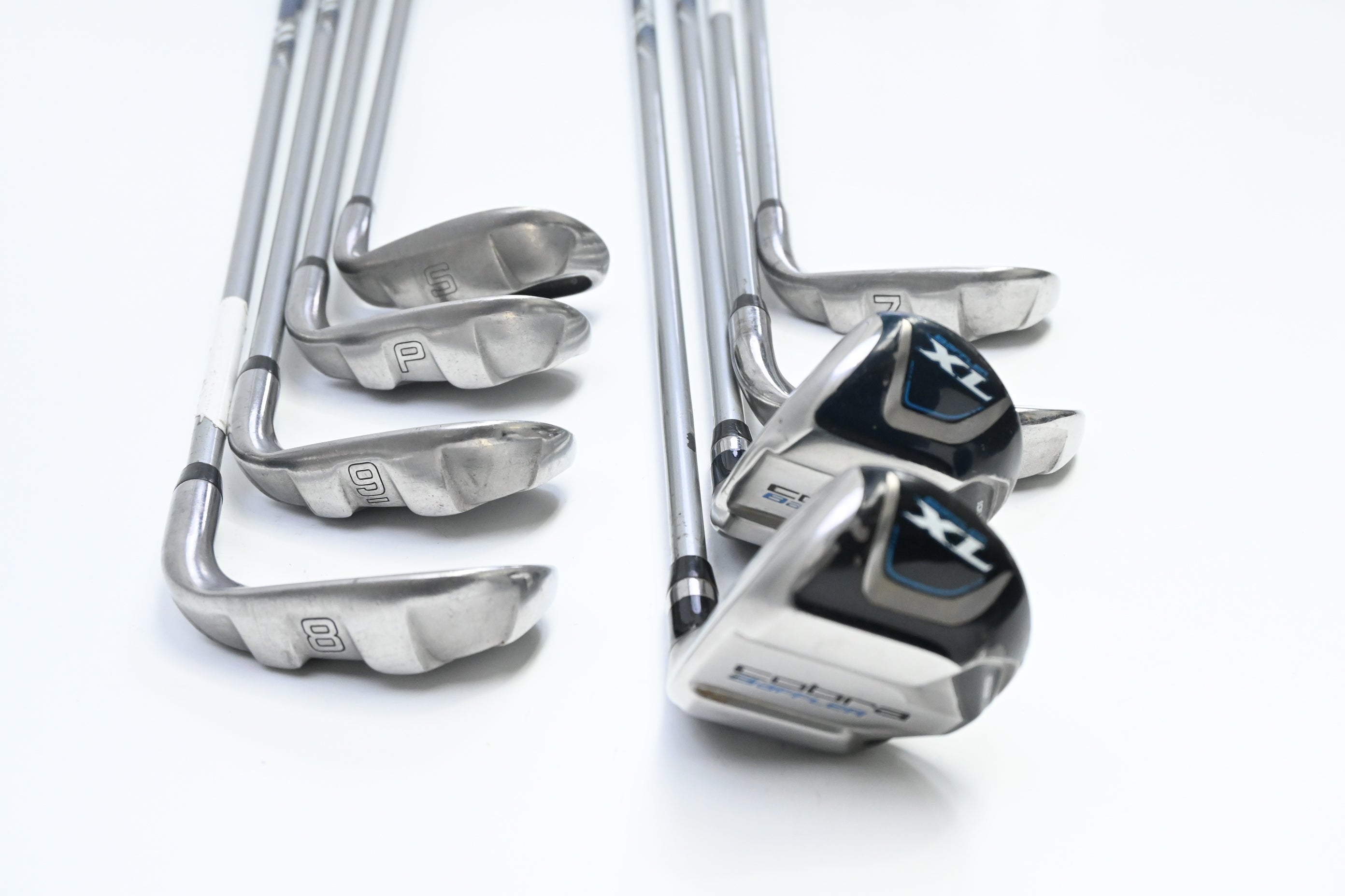 Left Hand Cobra Baffler XL Hybrid Combo Irons / 4H+5H+6-PW+SW / Regular Flex