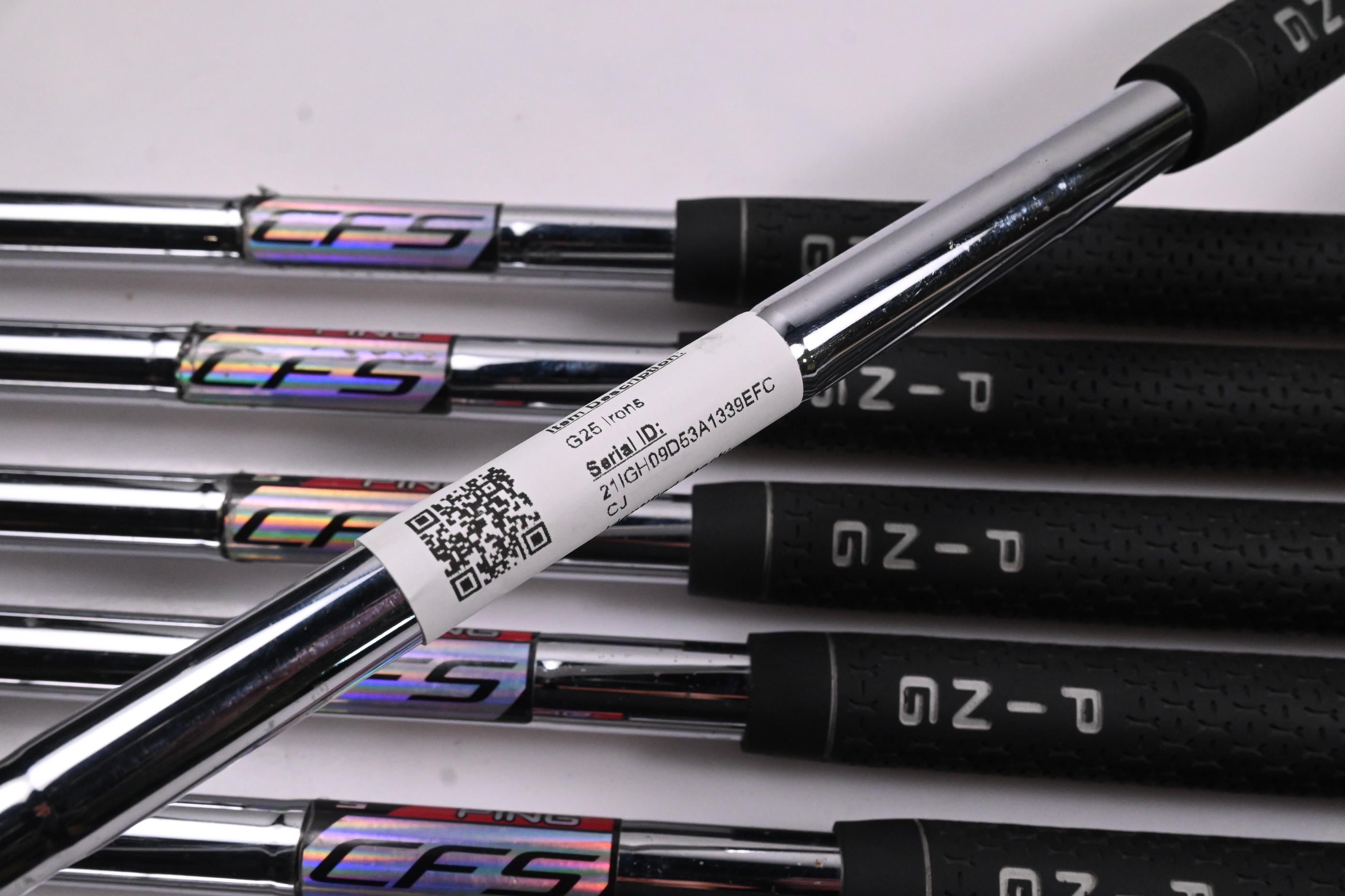 Ping G25 Irons / 5-PW+SW / Green Dot / Stiff Flex Ping CFS Shafts