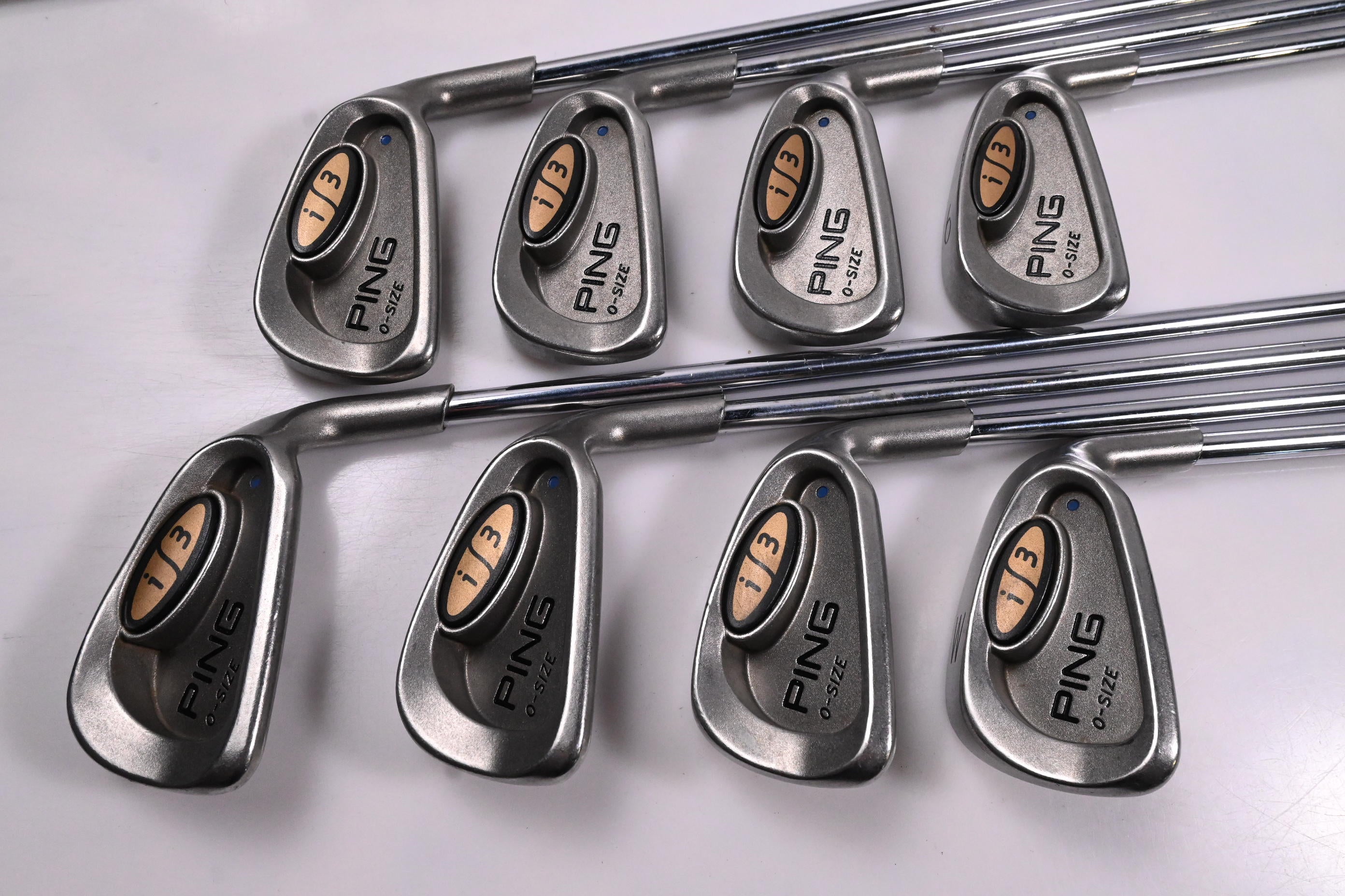 Ping i3 O-Size Irons / 3-PW / Blue Dot / Regular Flex Ping JZ Shafts