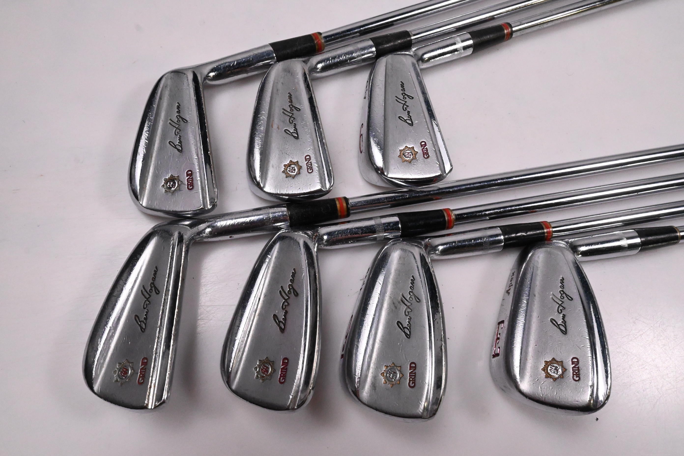 Ben Hogan Apex Grind Irons / 4-PW / Stiff Flex Steel Shafts / No Shaft Bands