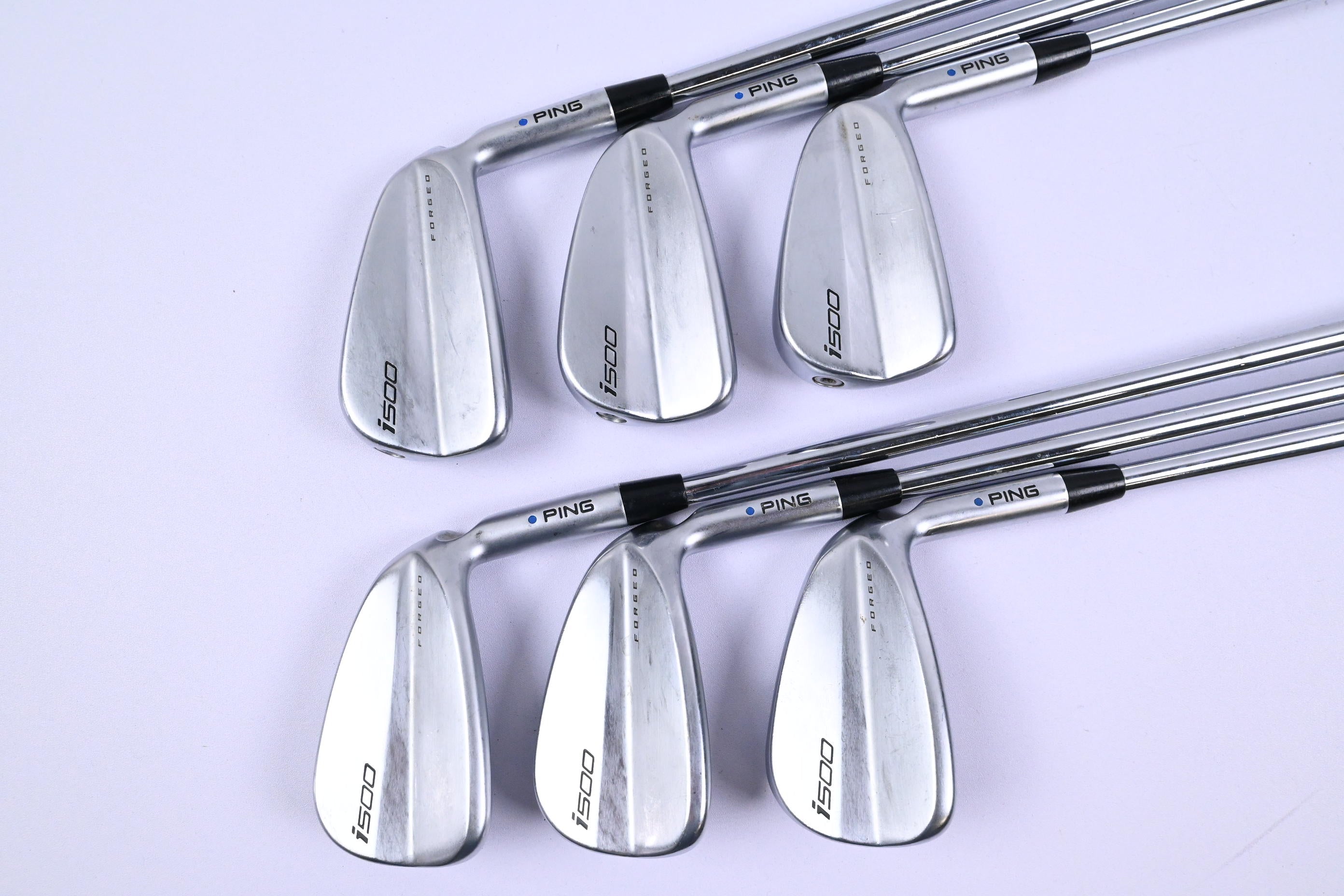 Ping i500 Irons / 5-PW / Blue Dot / Stiff Flex Dynamic Gold 120 S300 Shafts