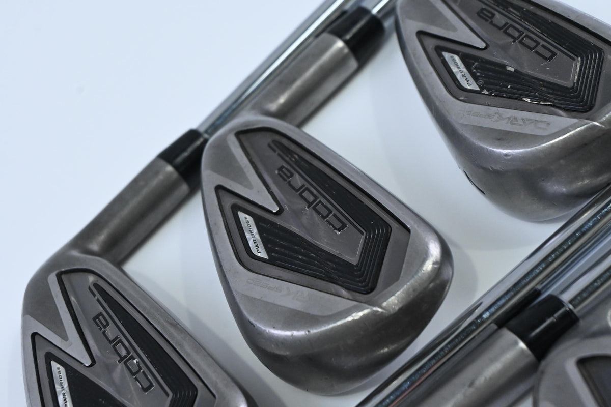 Cobra Darkspeed Irons / 5-PW+GW / Stiff Flex KBS Tour 90 Shafts