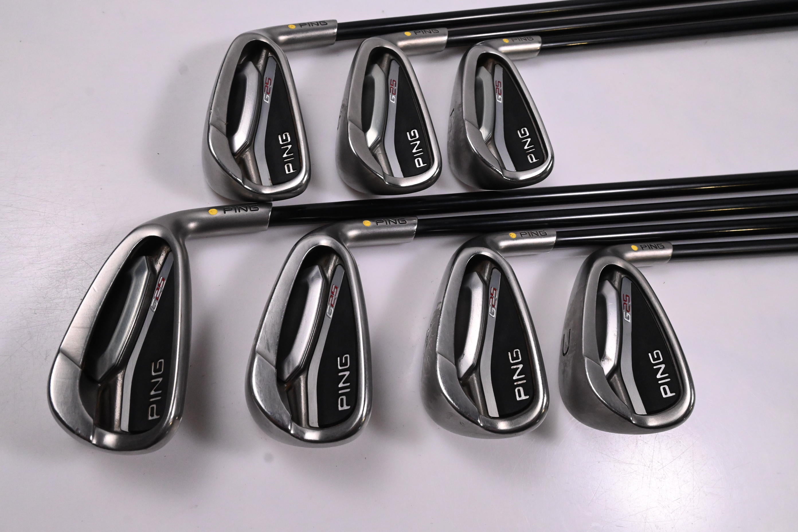 Ping G25 Irons / 5-PW+GW / Yellow Dot / Regular Flex Ping TFC 189 Shafts