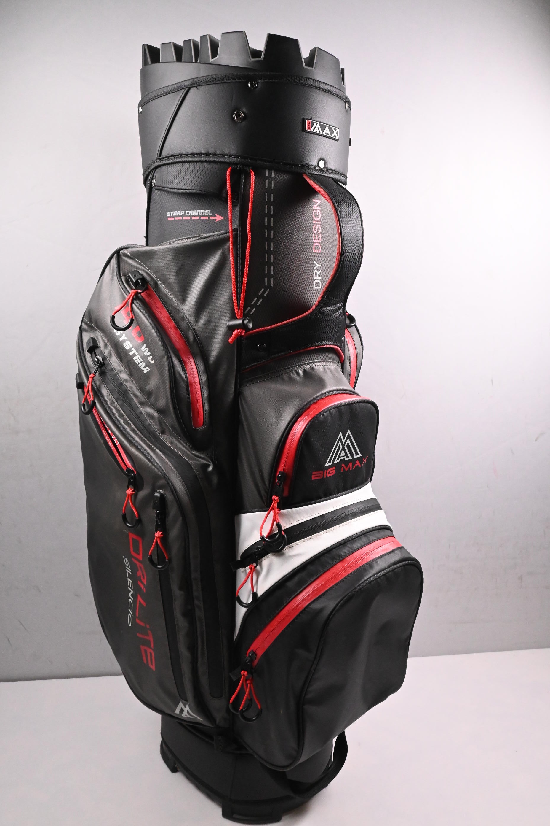 Big Max 14.0 WD System Silenco Cart Bag / 14-Way Divider / Grey