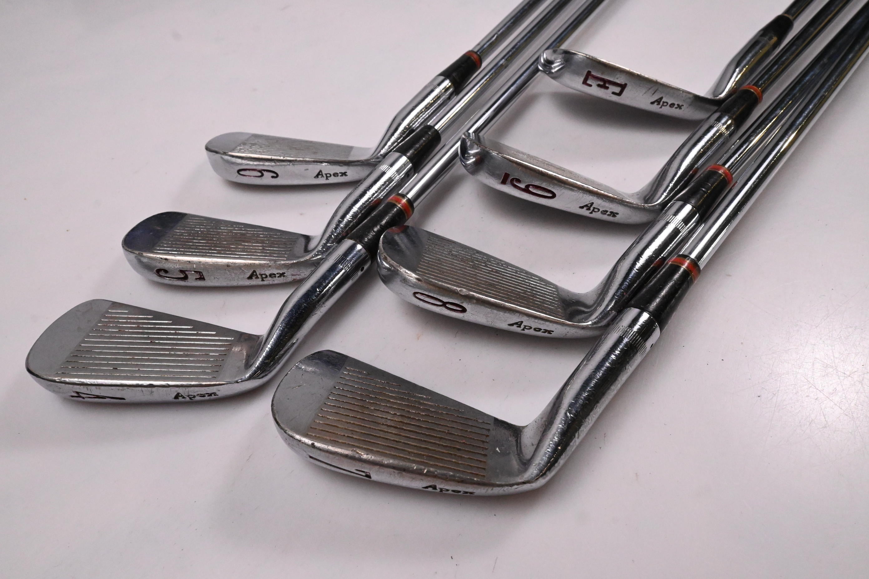 Ben Hogan Apex Grind Irons / 4-PW / Stiff Flex Steel Shafts / No Shaft Bands