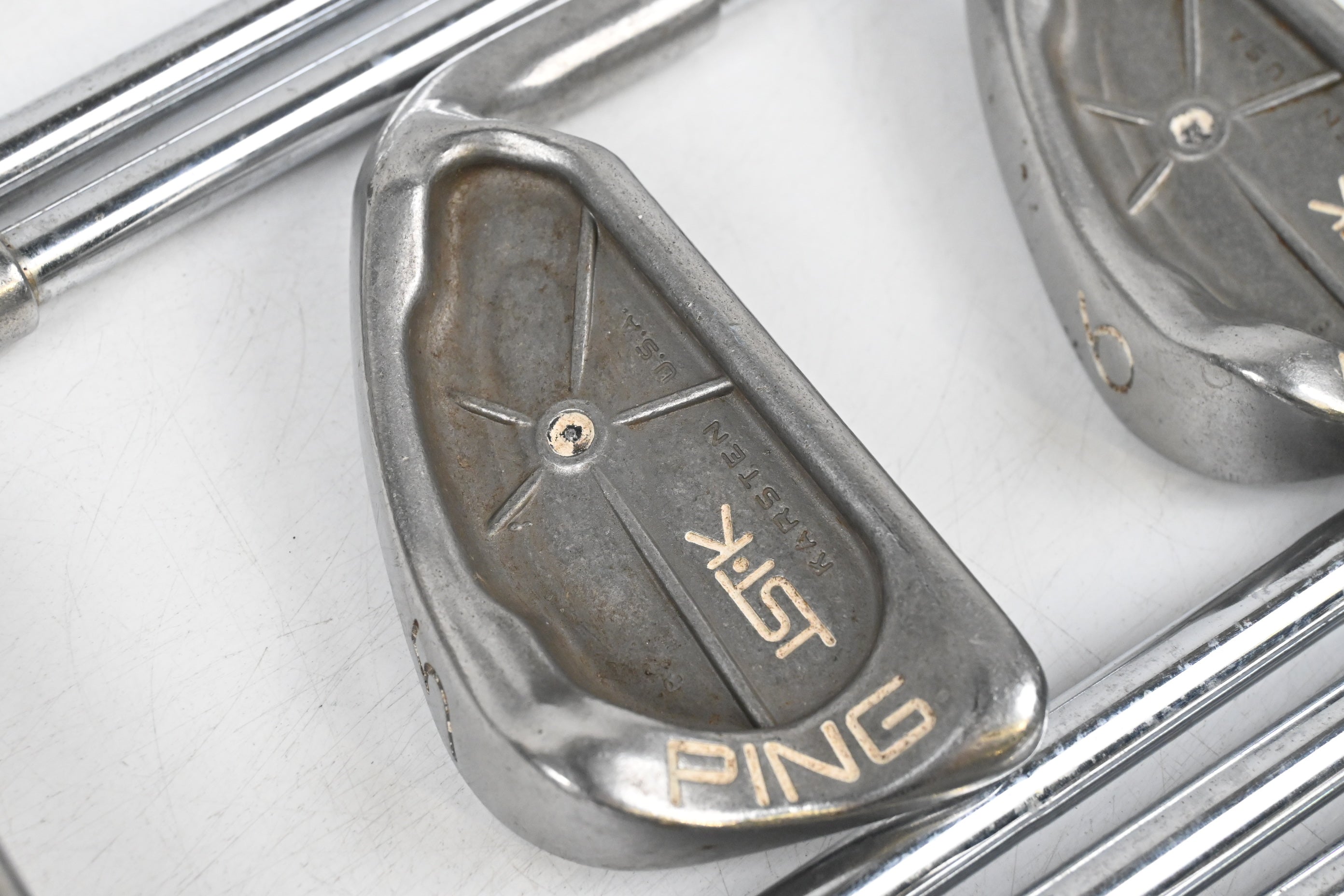 Ping ISI-K Irons / 3-PW+SW / White Dot / Stiff Flex Ping JZ Shafts