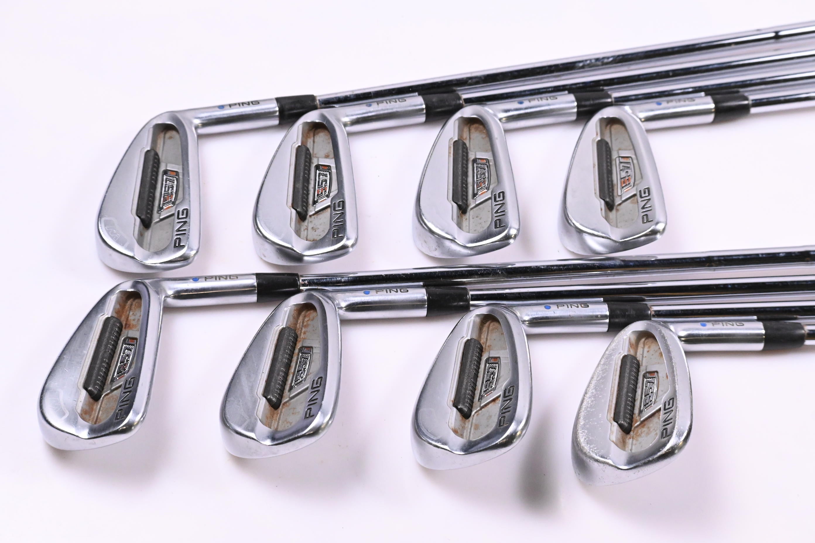Ping S57 Irons / 3-PW / Blue Dot / Stiff Flex Dynamic Gold S300 Shafts