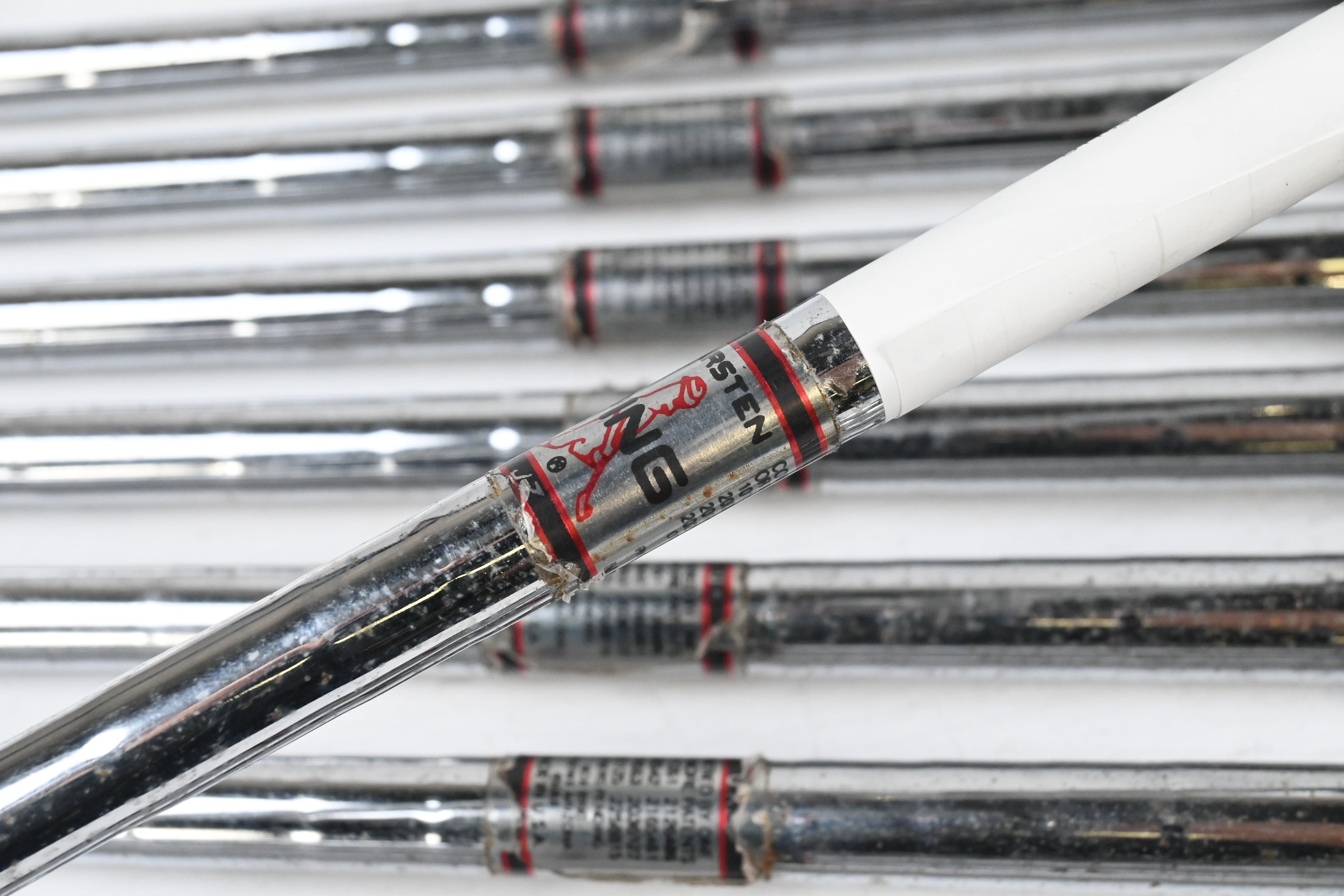 Ping ISI-K Irons / 3-PW+SW / White Dot / Stiff Flex Ping JZ Shafts