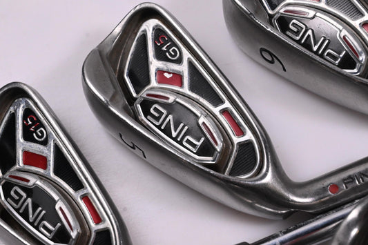 Left Hand Ping G15 Irons / 4-9i / Red Dot / Regular Flex Ping Shafts