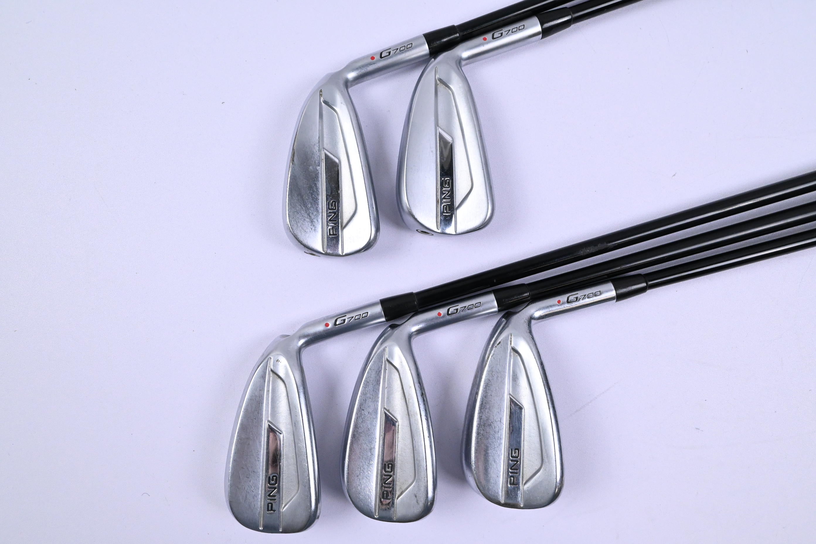 Ping G700 Irons / 5-9i / Red Dot / Senior Flex Ping Alta CB Shafts