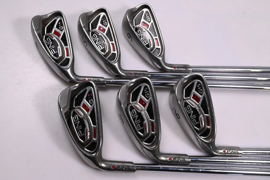 Left Hand Ping G15 Irons / 4-9i / Red Dot / Regular Flex Ping Shafts