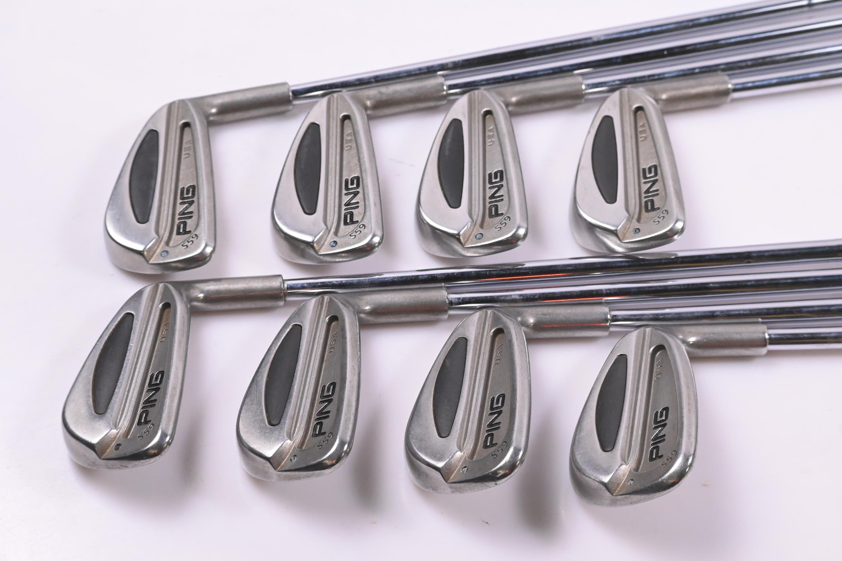 Ping S59 Irons / 3-PW / Blue Dot / Regular Flex Ping AWT Shafts