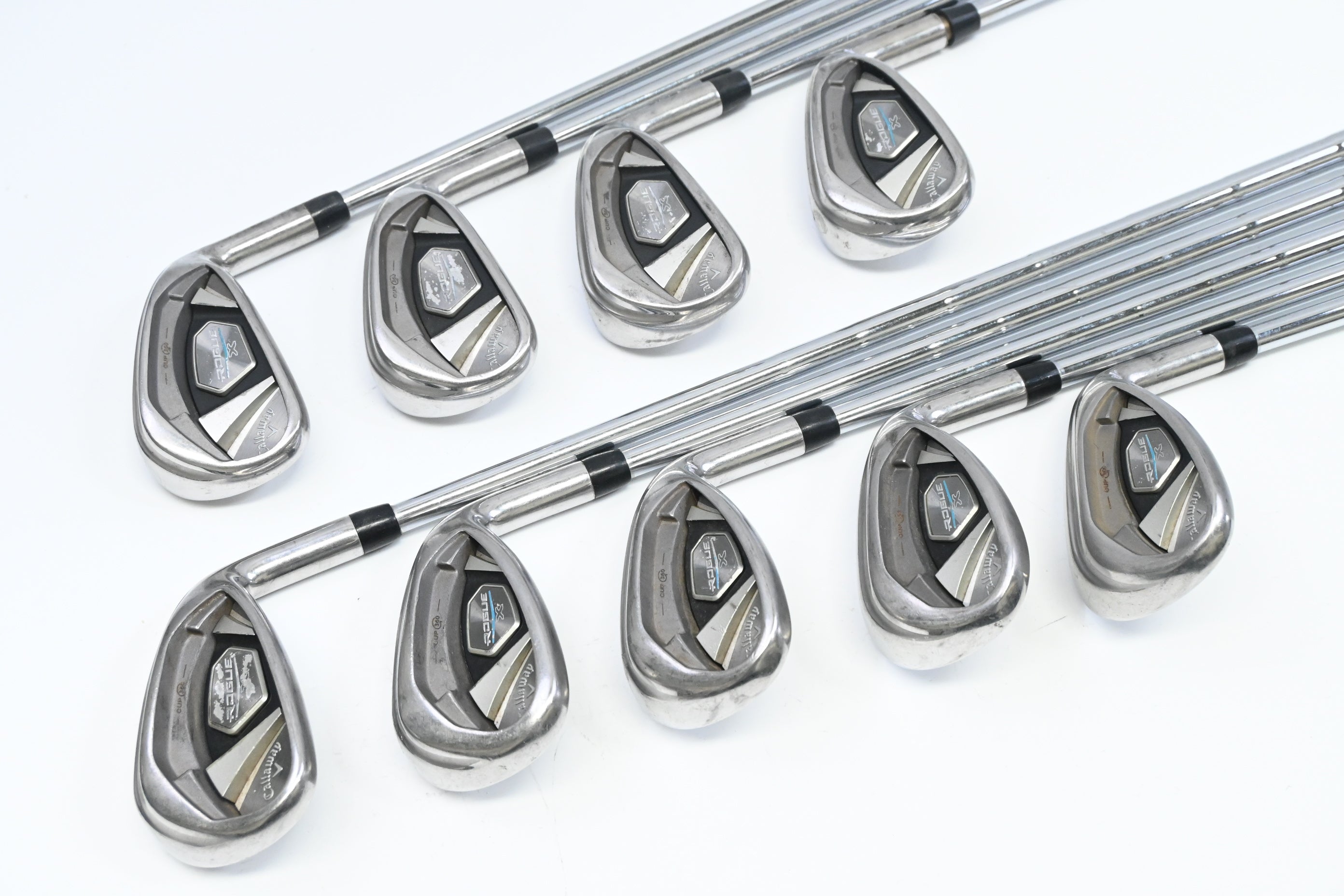 Callaway Rogue X Irons / 5-PW+AW+GW+SW / Regular Flex KBS Tour 110 Shafts