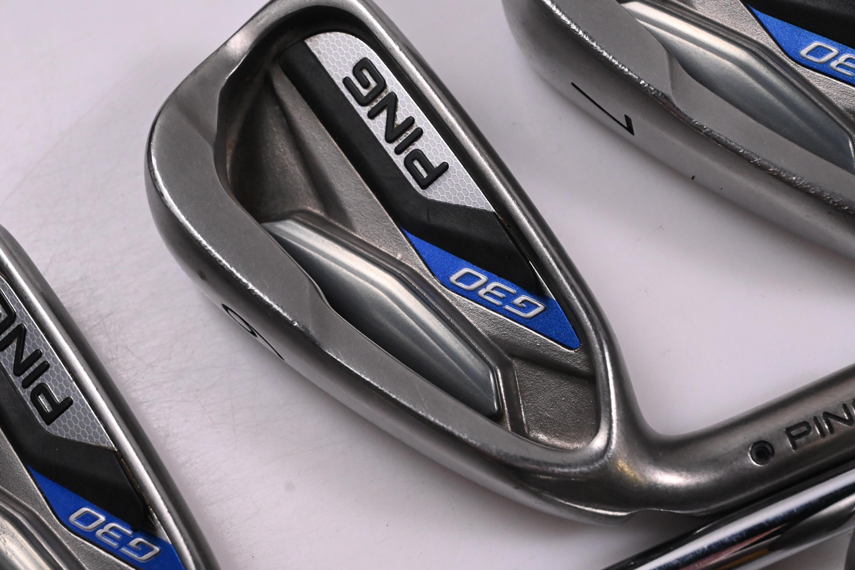 Left Hand Ping G30 Irons / 5-PW+SW / Black Dot / Regular Flex Ping CFS Distance
