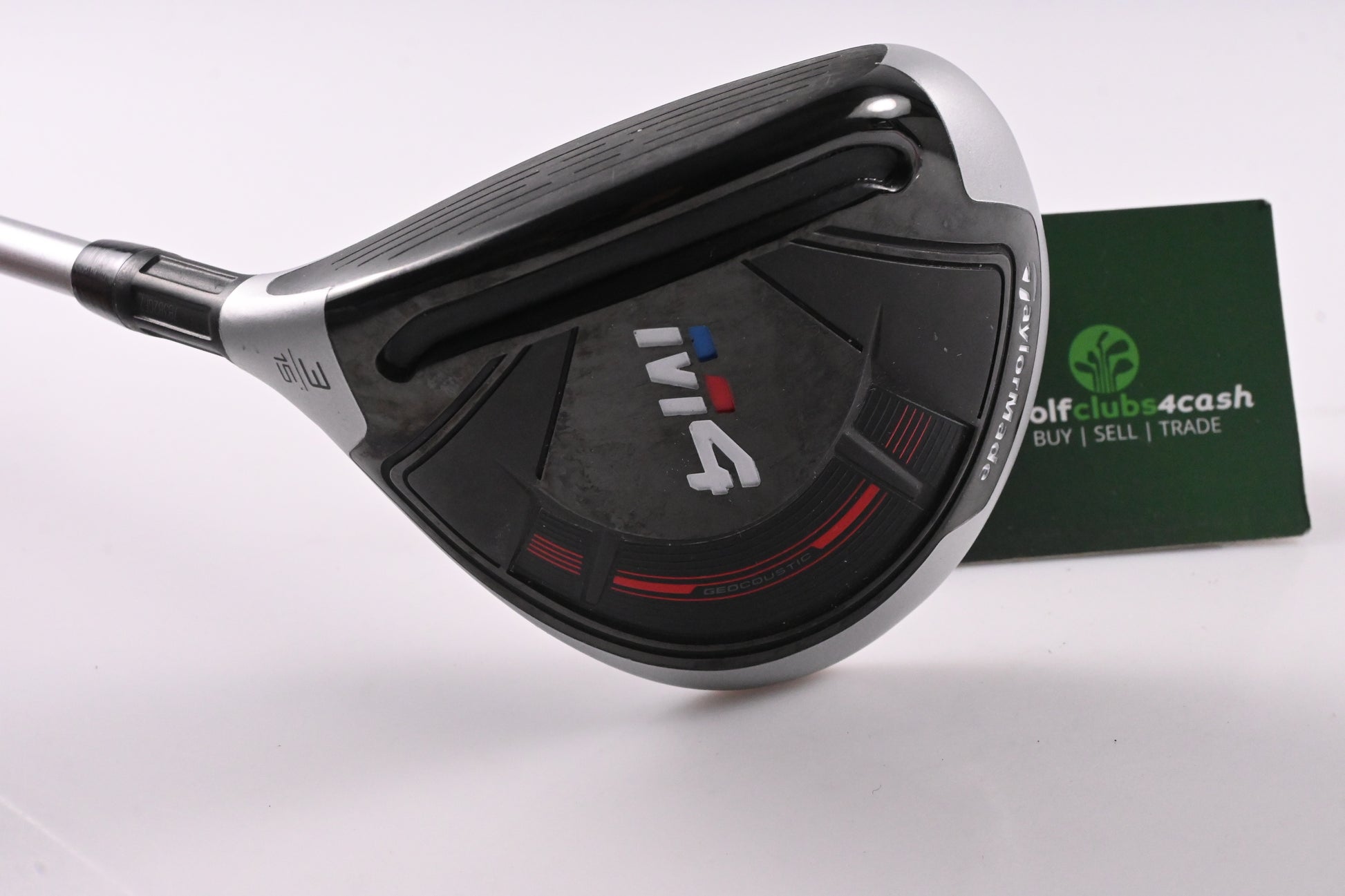 Left Hand Taylormade M4 #3 Wood / 15 Degree / Regular Flex Aldila Ascent 50