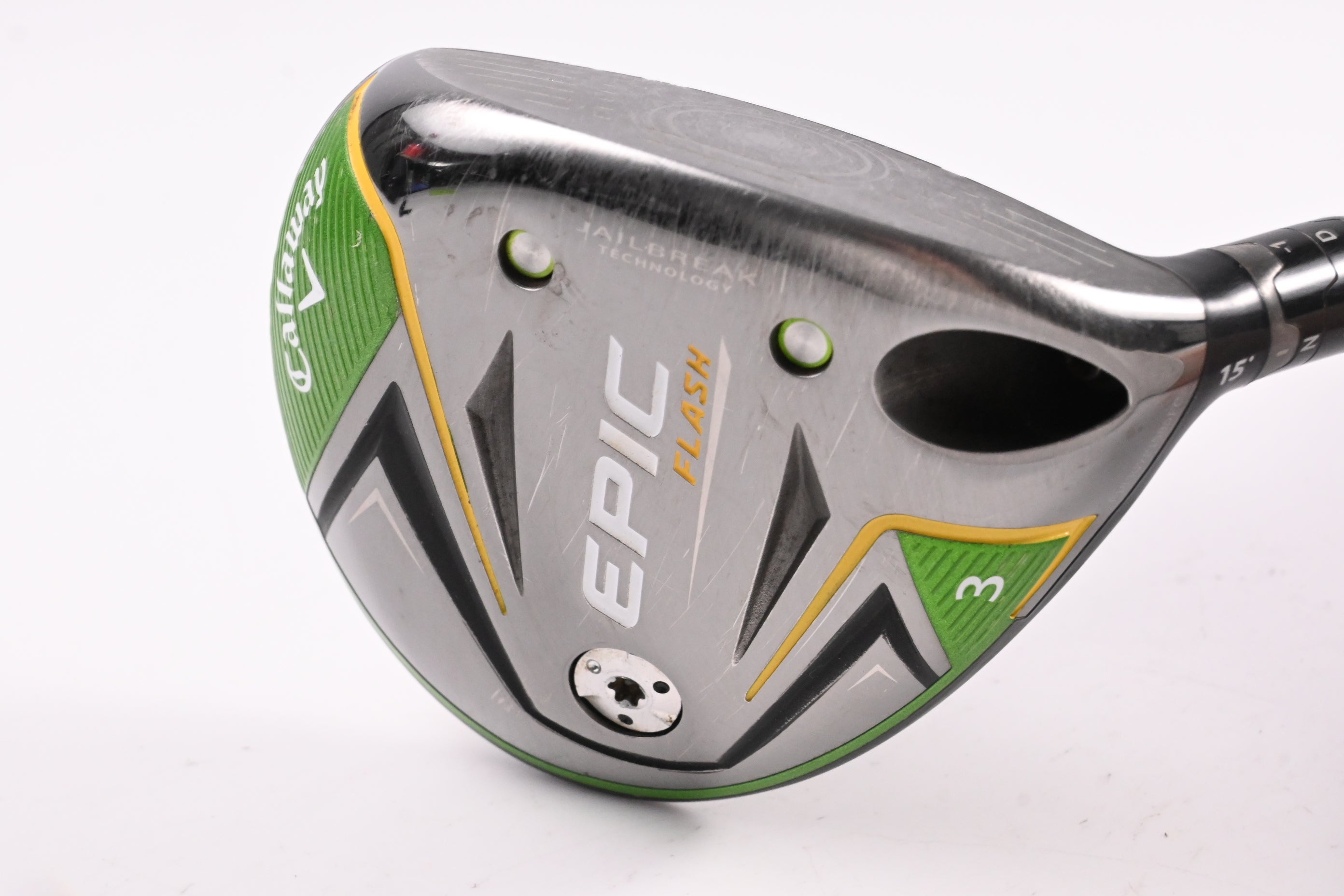 Callaway Epic Flash #3 Wood / 15 Degree / Regular Flex EvenFlow Green 65 Shaft