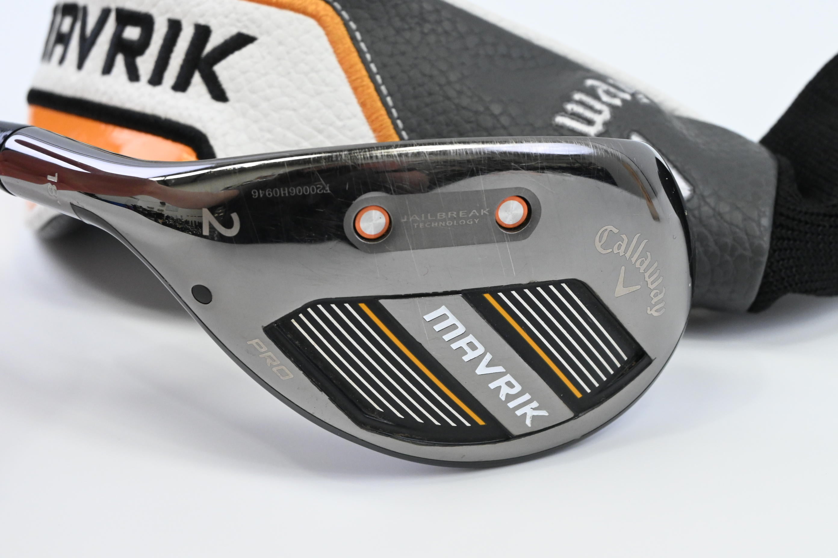 Left Hand Callaway Mavrik Pro #2 Hybrid / 18 Degree / Stiff Flex Tensei Blue 75