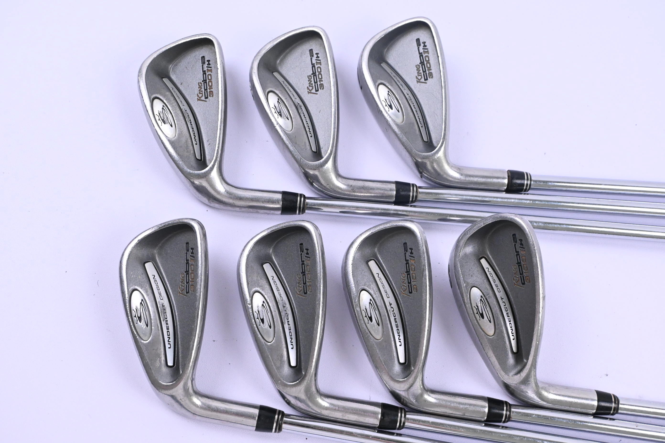 Left Hand Cobra 3100 I/H Irons / 5-PW+SW / Regular Flex Steel Shafts