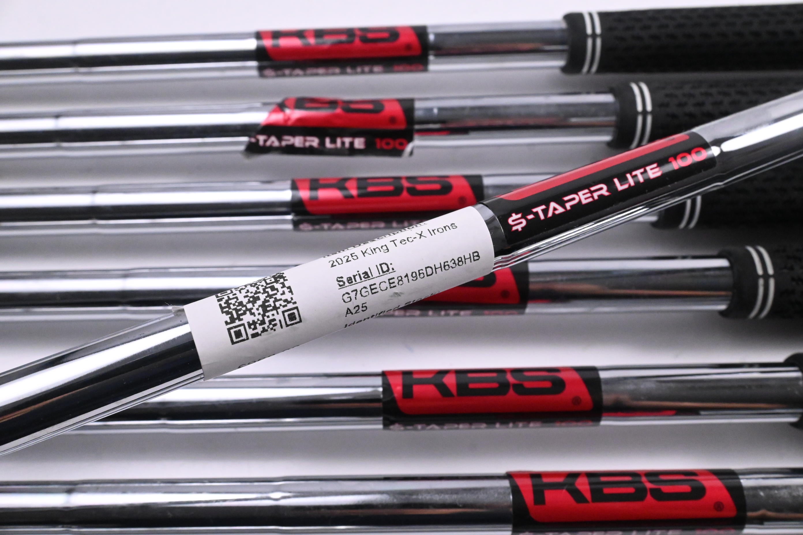Cobra 2025 King Tec-X Irons / 4-PW+GW / Stiff Flex KBS $-Taper Lite 100 Shafts