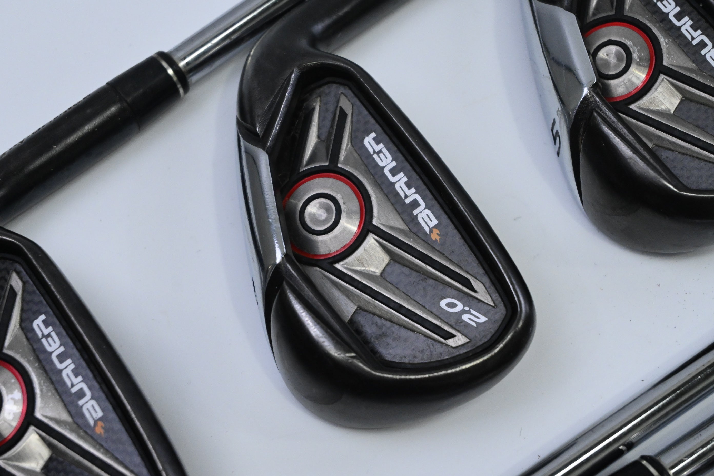 Taylormade Burner 2.0 Irons / 3-PW+AW / Stiff Flex KBS Tour Shafts