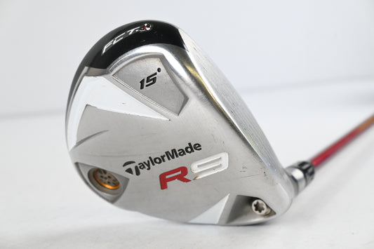 Taylormade R9 #3 Wood / 15 Degree / Stiff Flex Fujikura Motore F1 85 Shaft