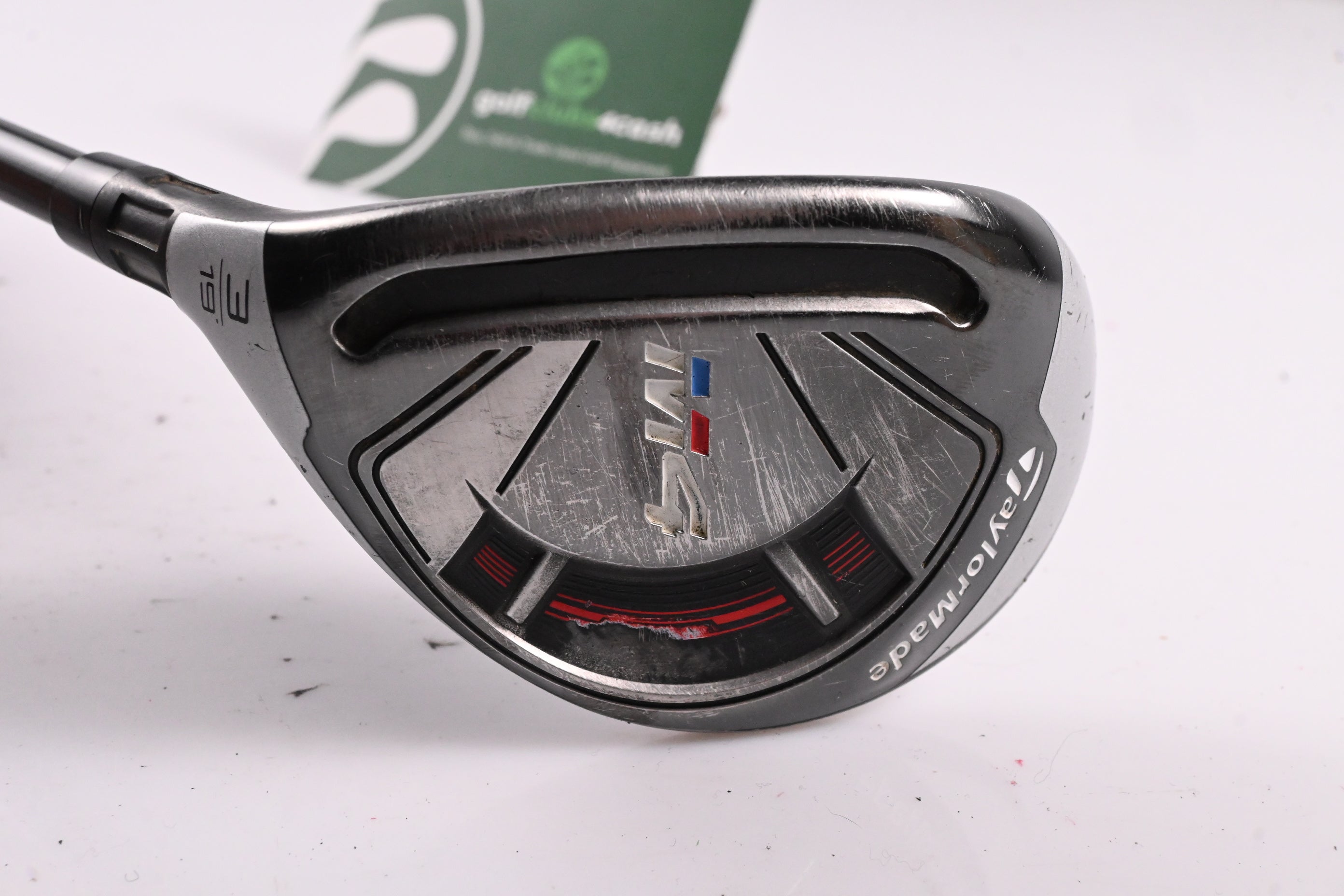 Left Hand Taylormade M4 #3 Hybrid / 19 Degree / Regular Flex Atmos Red 6 Shaft