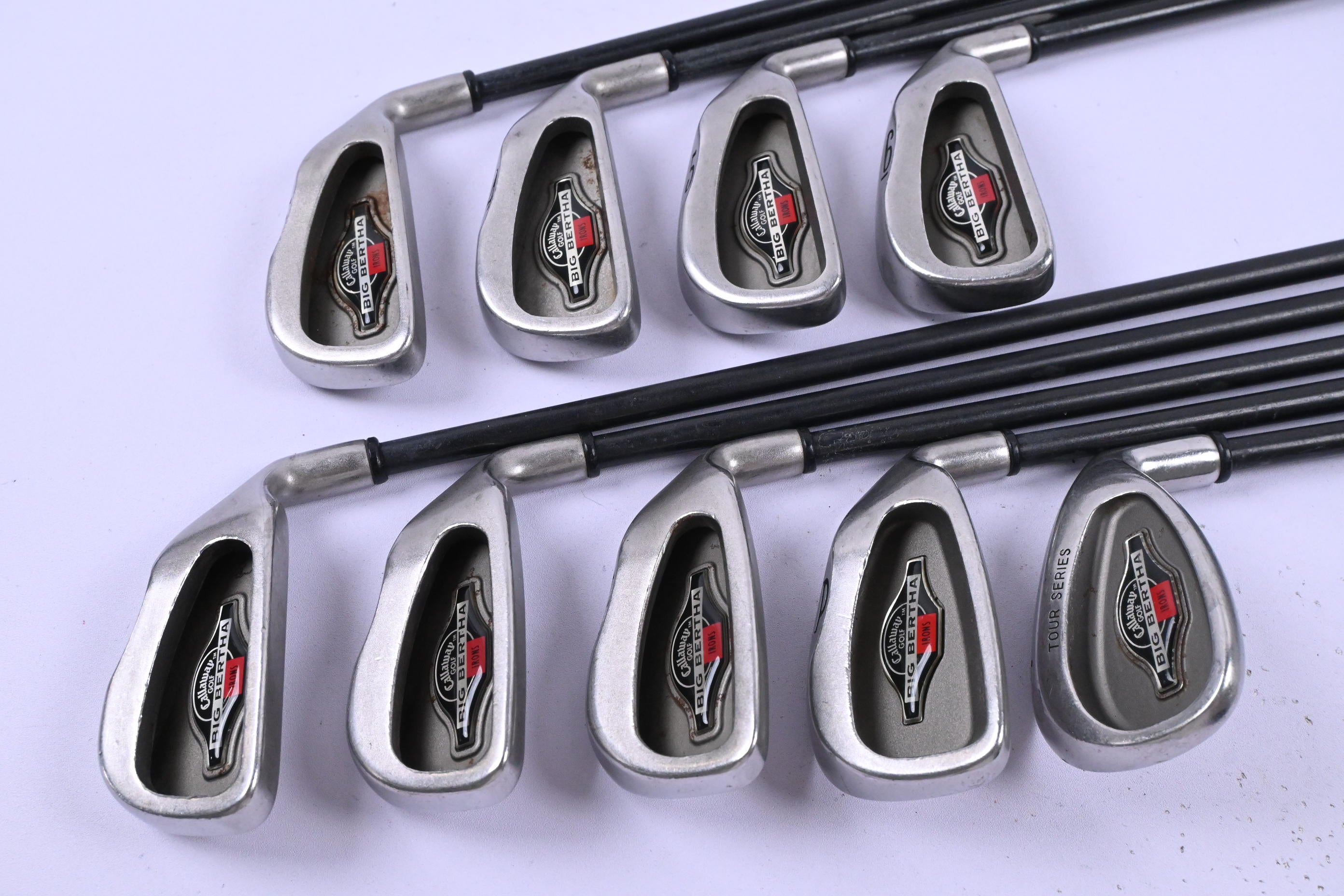 Callaway Big Bertha 1996 Irons / 3-PW+SW / Firm Flex Callaway RCH 96 Shafts