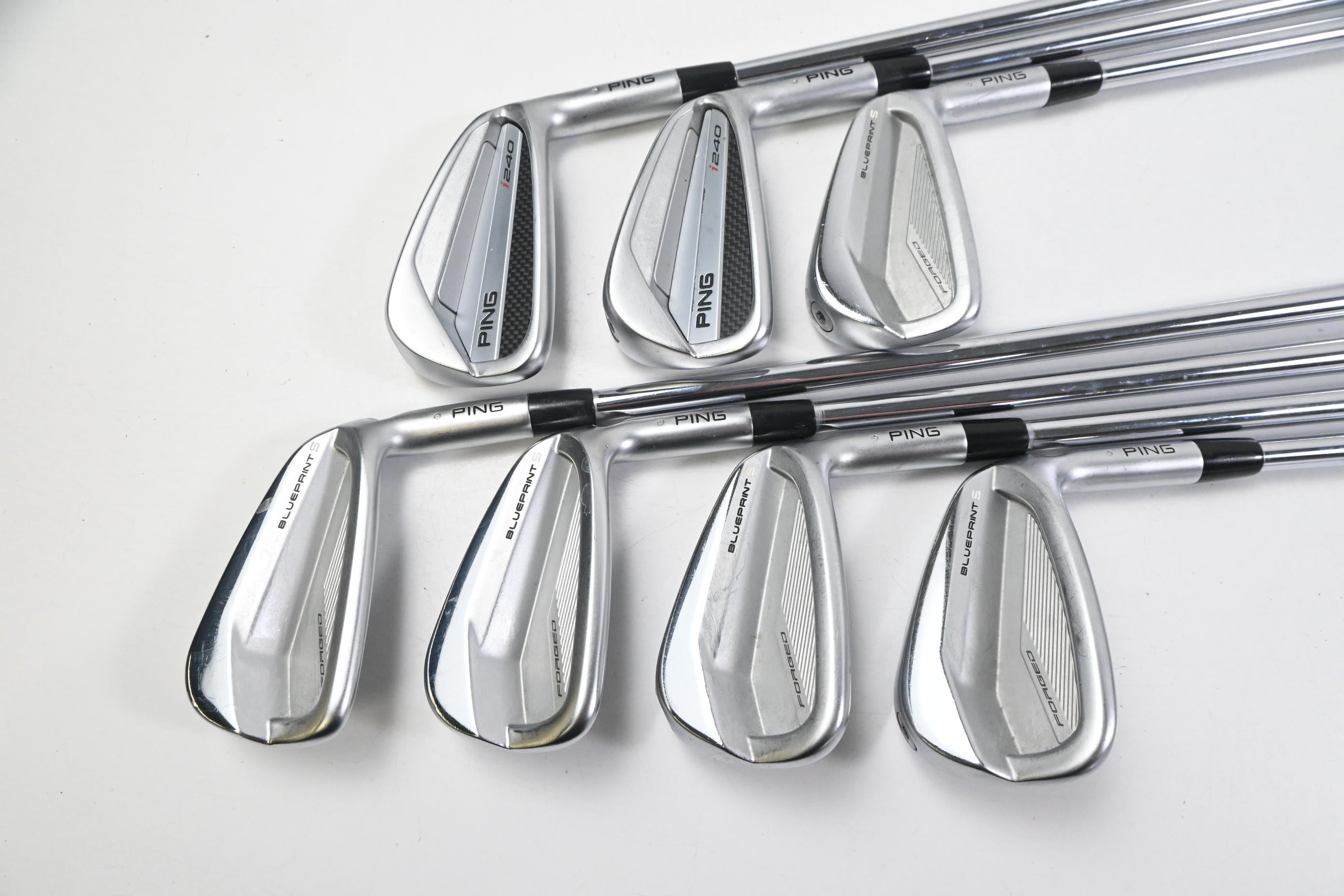Ping Blueprint S Irons / 4-PW / Silver Dot / X-Flex Project X Rifle Shafts