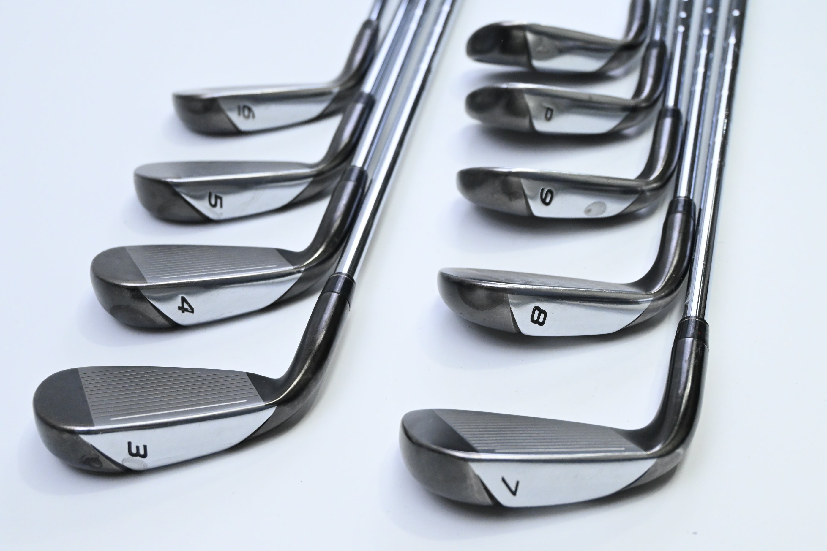 Taylormade Burner 2.0 Irons / 3-PW+AW / Stiff Flex KBS Tour Shafts