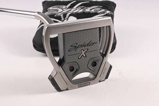 Left Hand Taylormade Spider X Hydro Blast Flow Neck Putter / 33 Inch