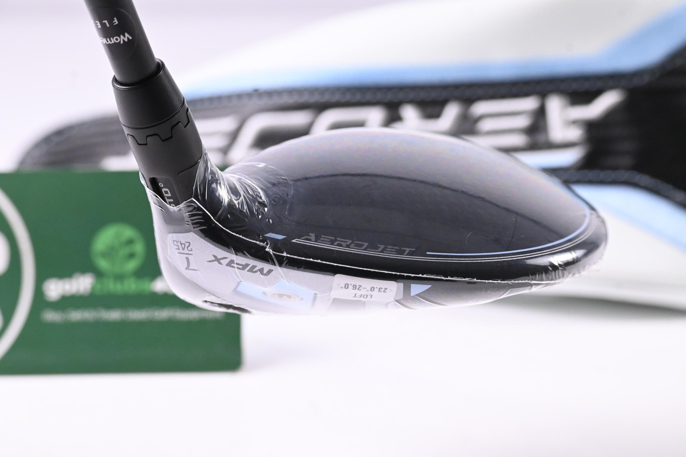 Ladies Cobra Aerojet Max #7 Wood / 24.5 Degree / Ladies Flex Helium Nanocore 4