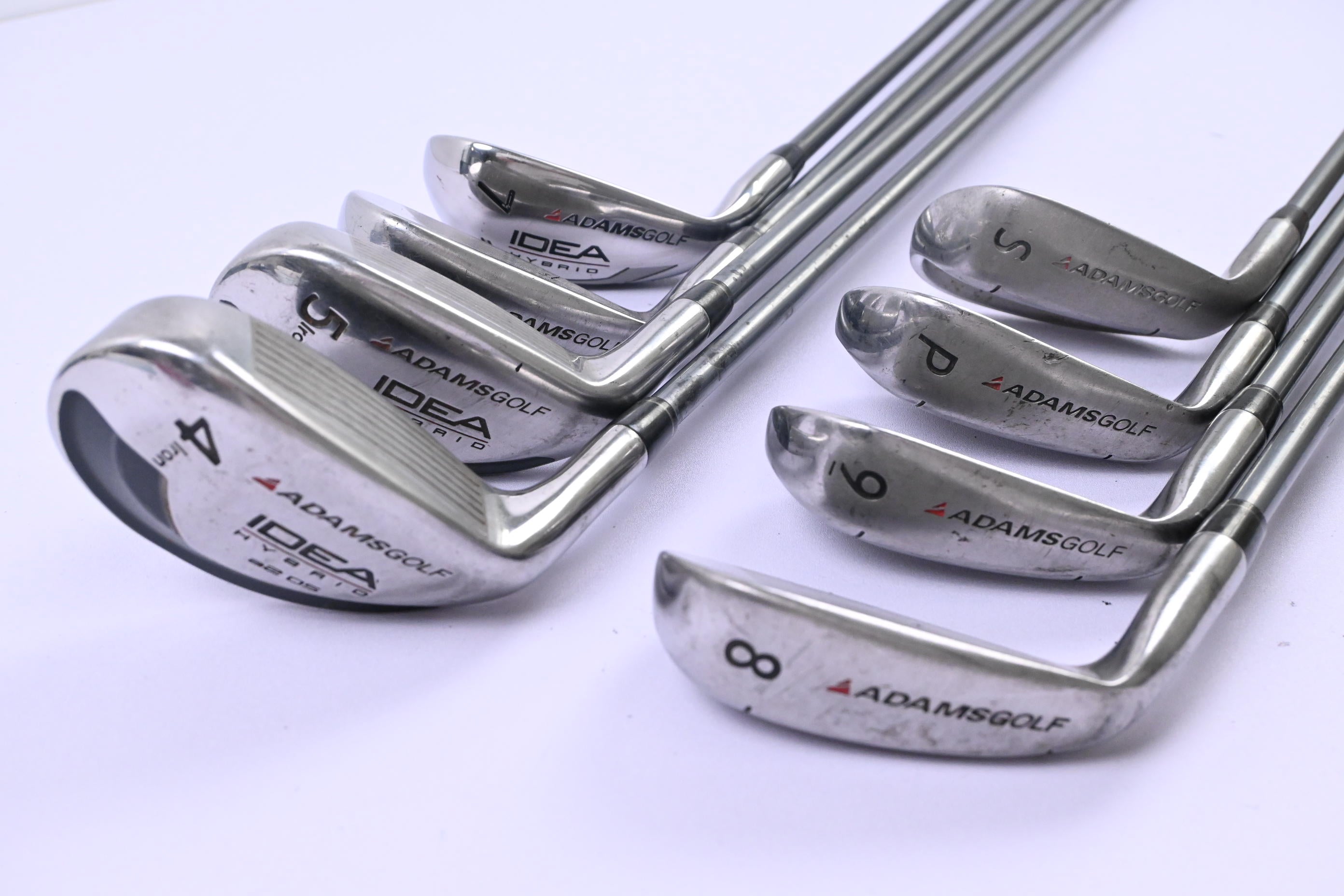Adams Idea Tech Hybrid Irons / 4-PW+SW / Senior Flex Aldila NVS Hybrid-Lite