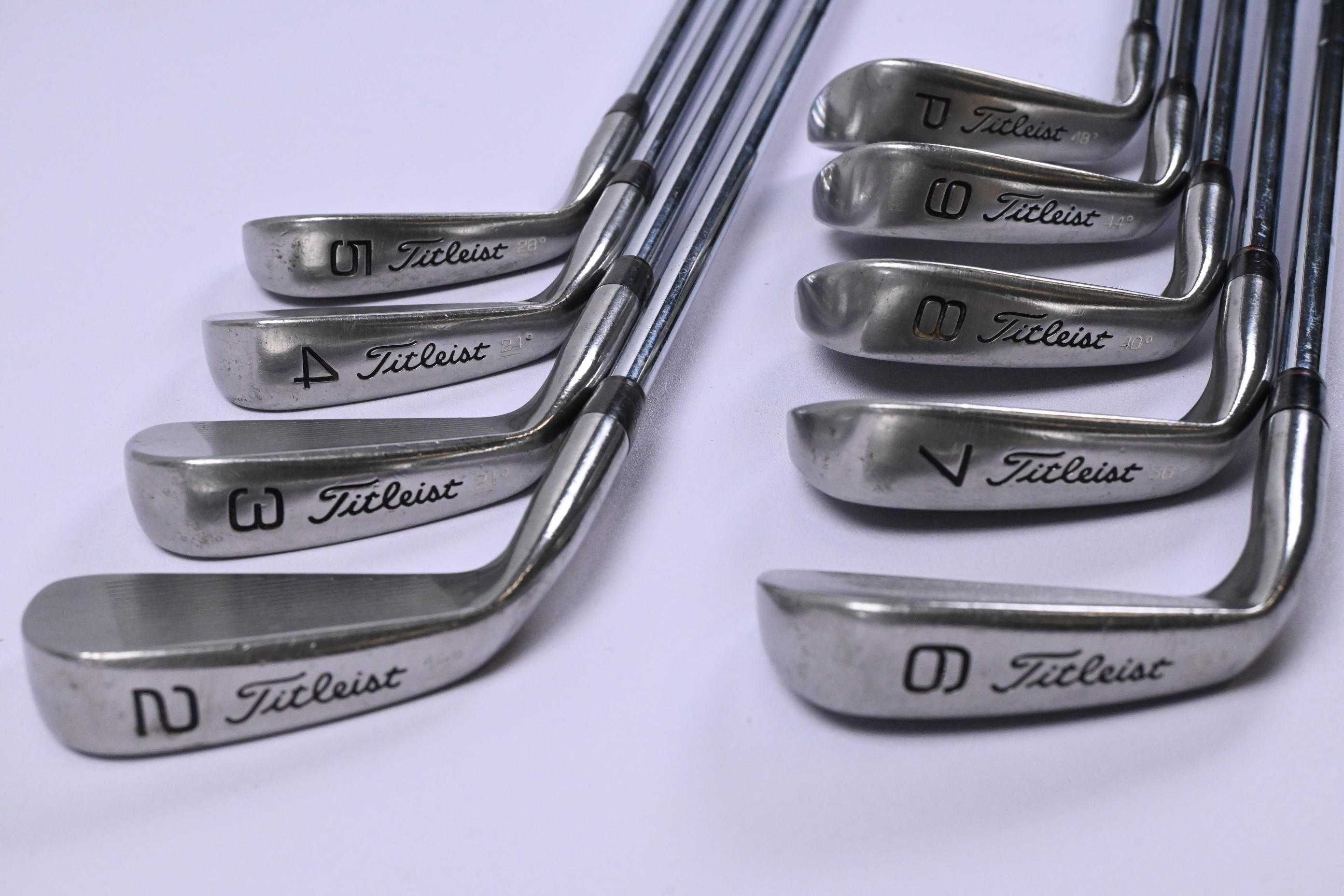 Titleist DCI Black Irons / 3-PW / Regular Flex Titleist Tri-Spec Shafts