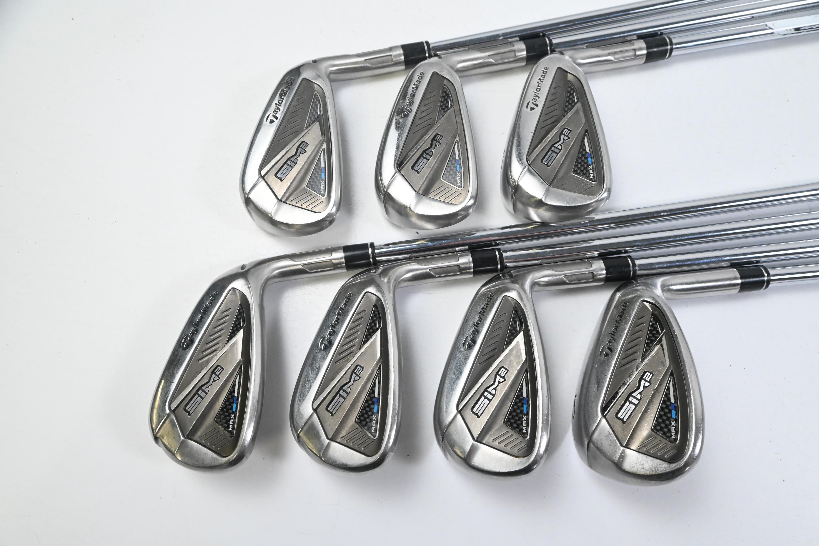 Taylormade SIM2 Max Irons / 5-PW+SW / Regular Flex KBS MAX MT 85 Shafts