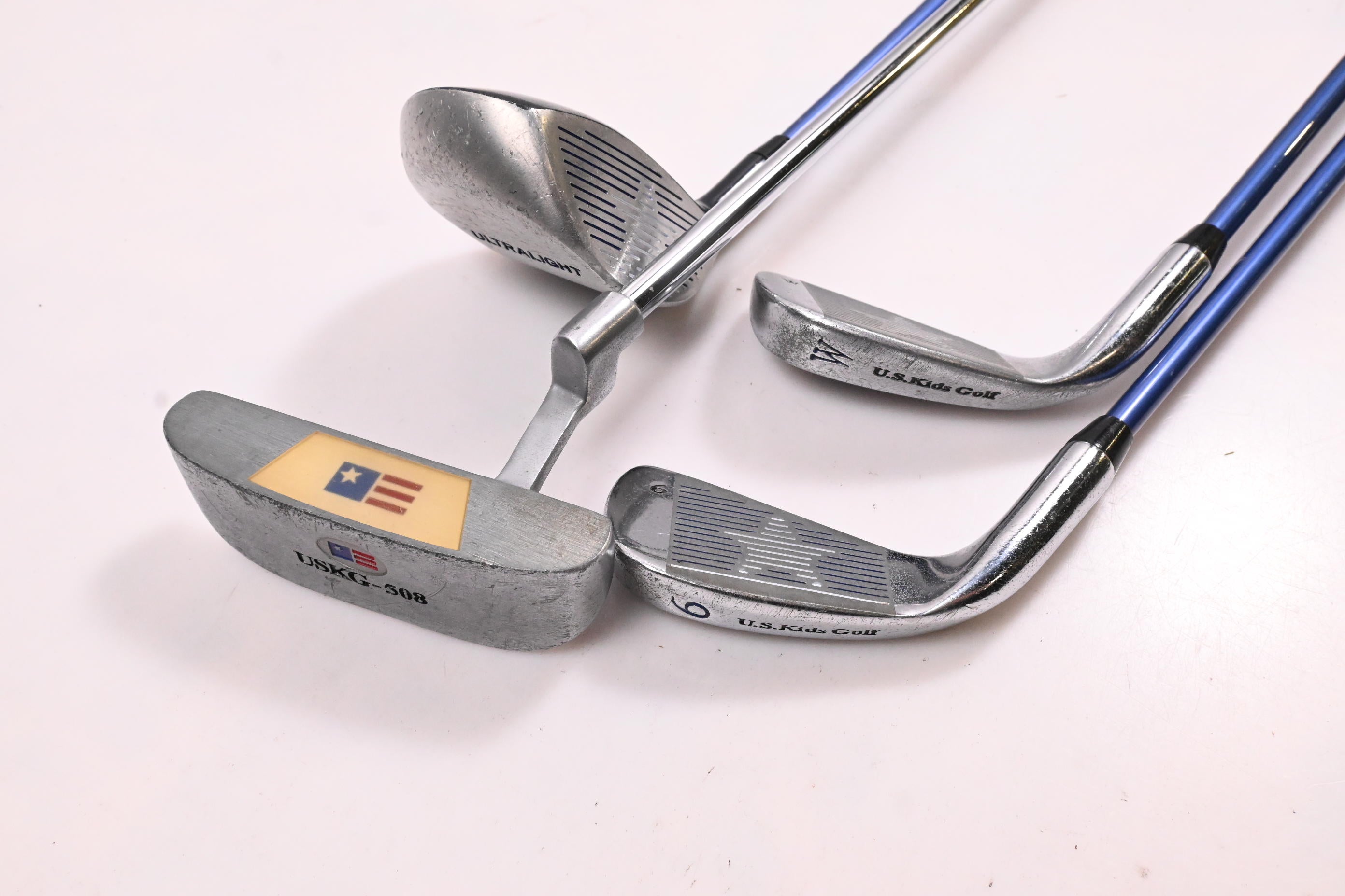 Junior US Kids Ultralight Package Set / Woods, Irons, Putter, Bag