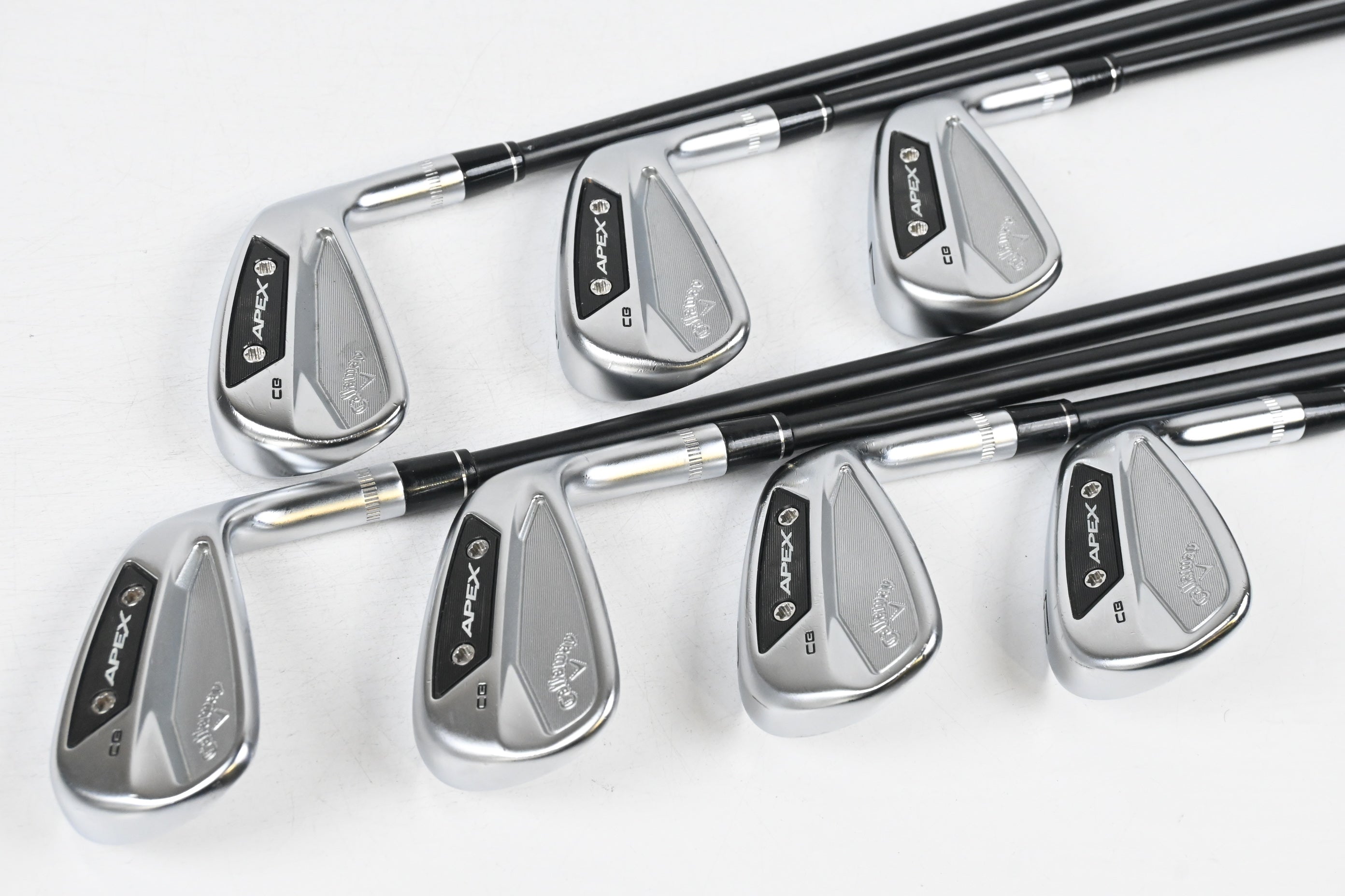 Callaway Apex CB 24 Irons / 5-PW+GW / Stiff Flex KBS TGI 100 Shafts