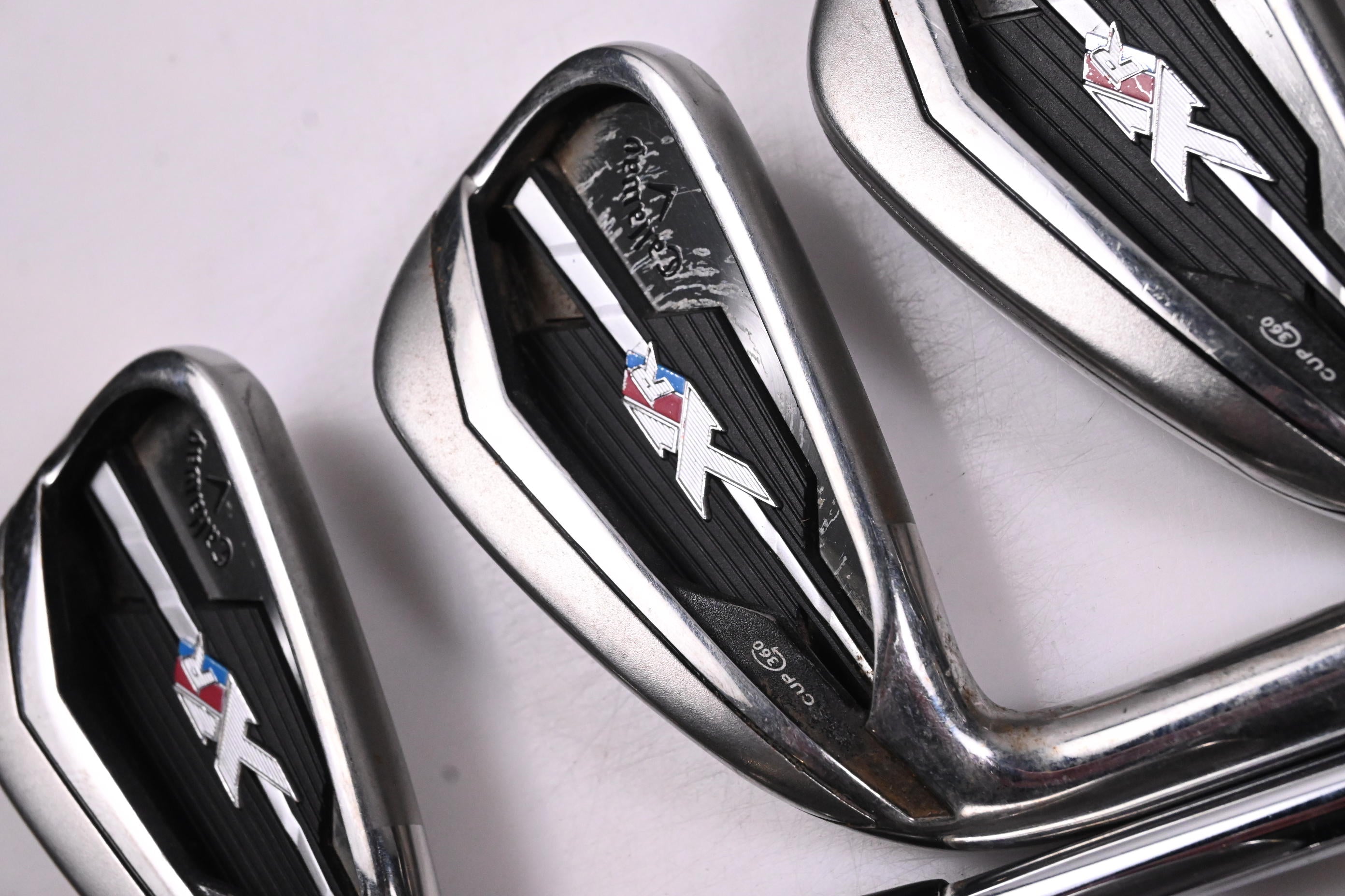 Left Hand Callaway XR Irons / 4-PW+GW / Regular Flex SpeedStep 80 Shafts