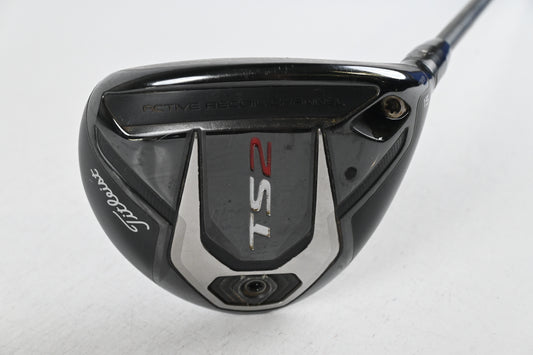 Titleist TS2 #3 Wood / 15 degree / Stiff Flex hzrdus Smoke Black 70 Shaft