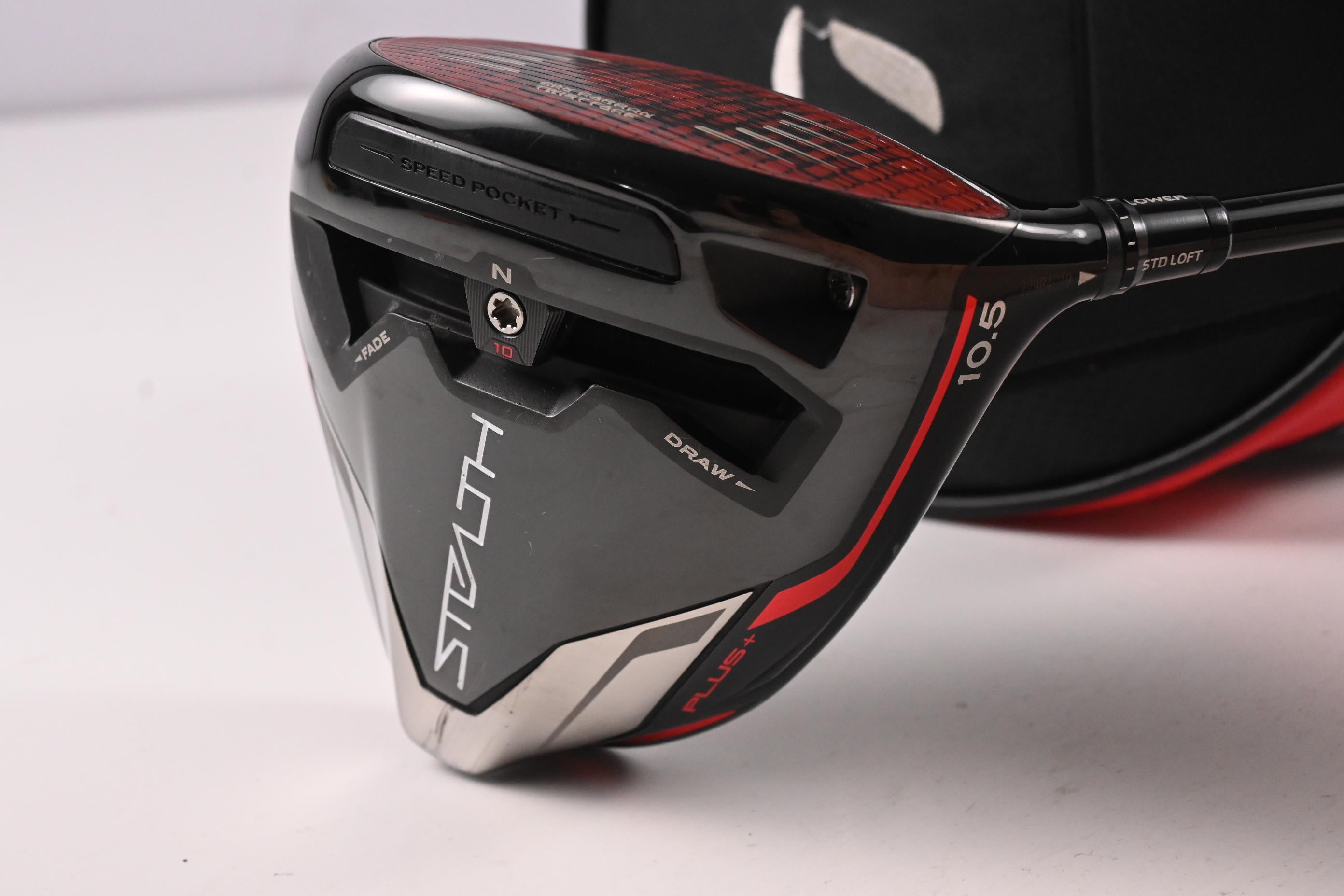 Taylormade Stealth Plus Driver / 10.5 Degree / Stiff Flex HZRDUS Smoke RDX Red 60 Shaft