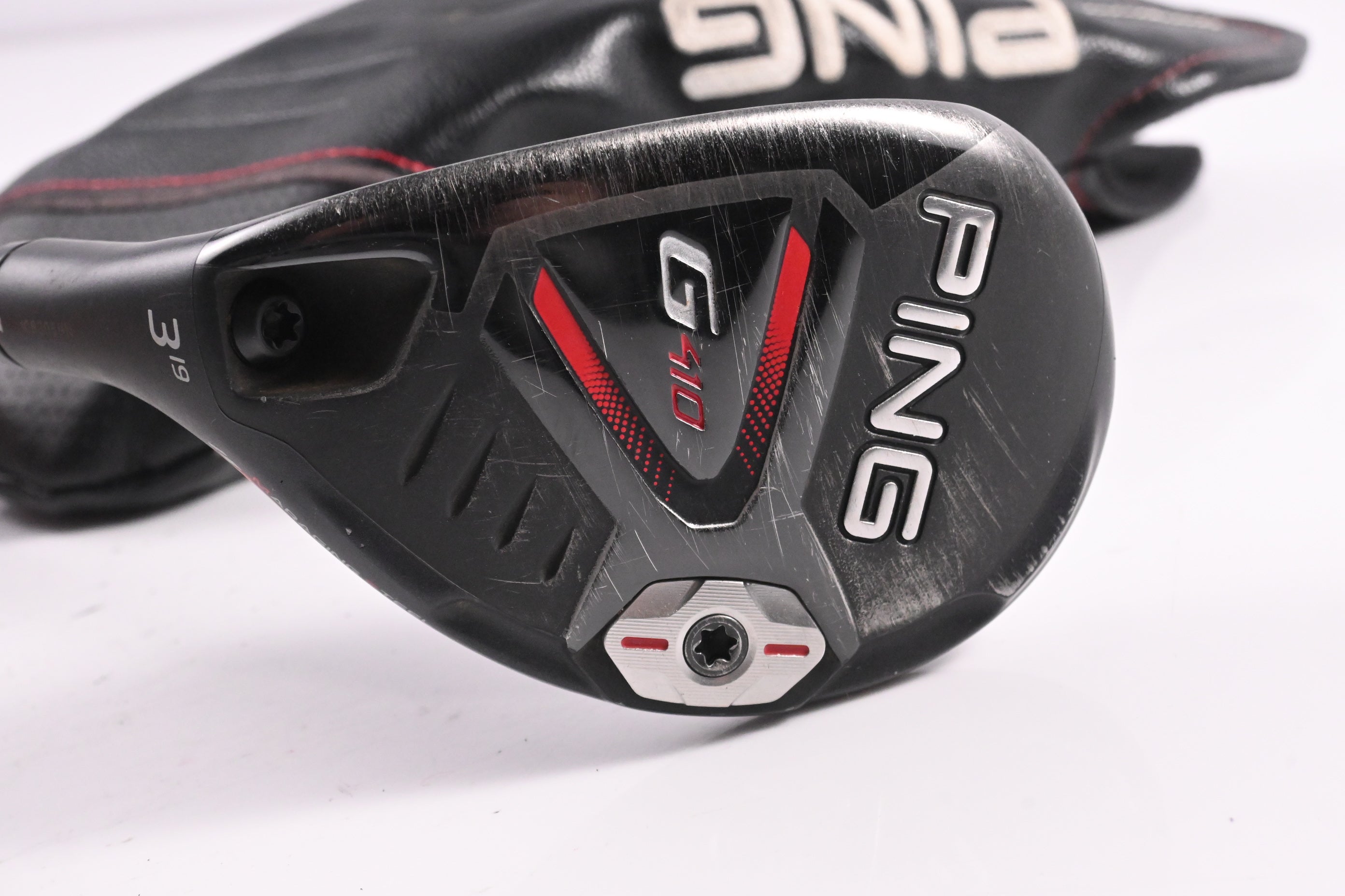 Left Hand Ping G410 #3 Hybrid / 19 Degree / Stiff Flex Ping Alta CB Red 70 Shaft