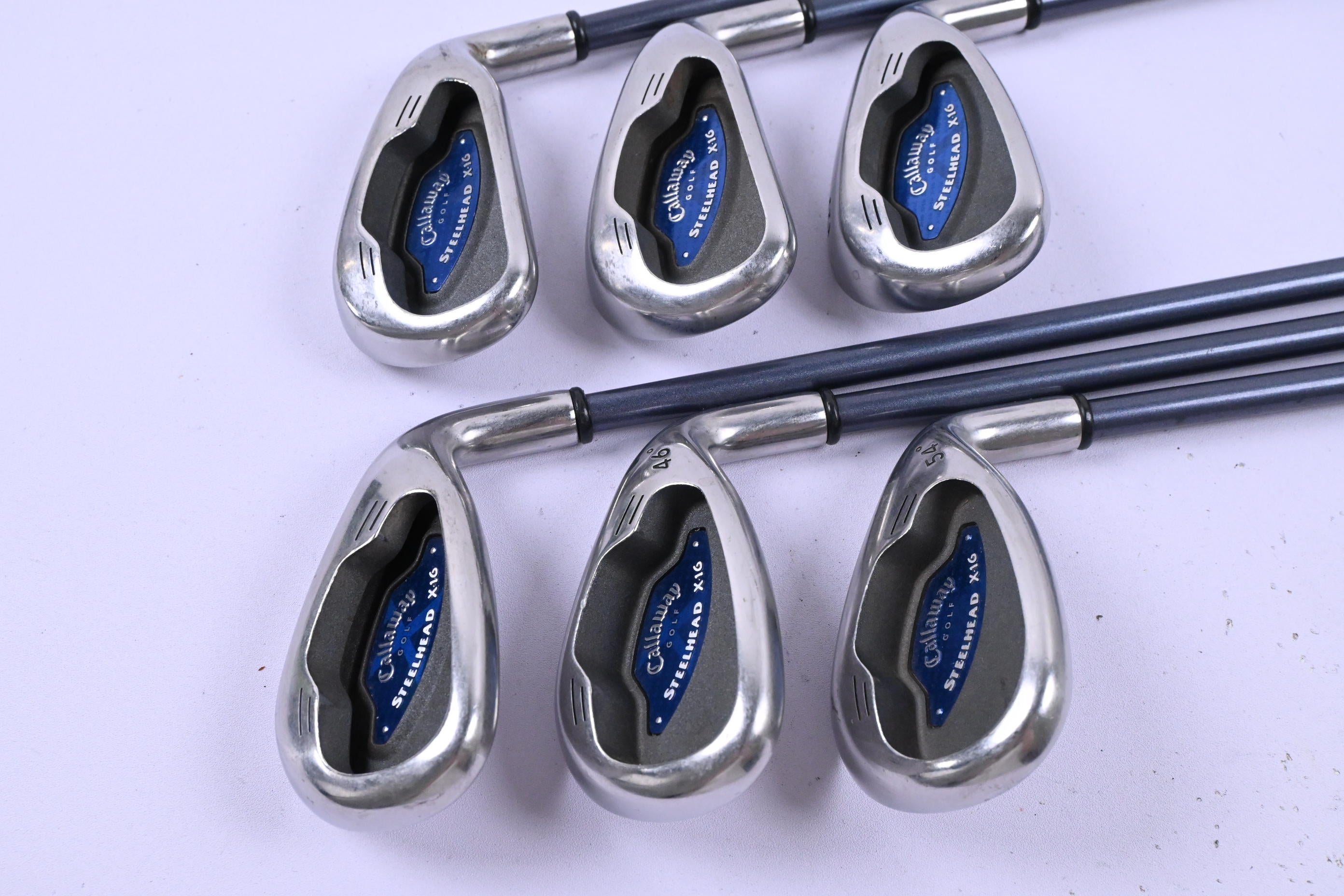 Callaway X-16 Irons / 6-PW+SW / Regular Flex Callaway System CW 75 Shafts