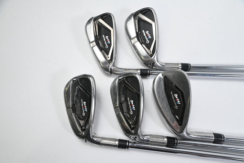 Left Hand Taylormade M4 Irons / 7-PW+SW / Regular Flex KBS MAX 85 Shafts