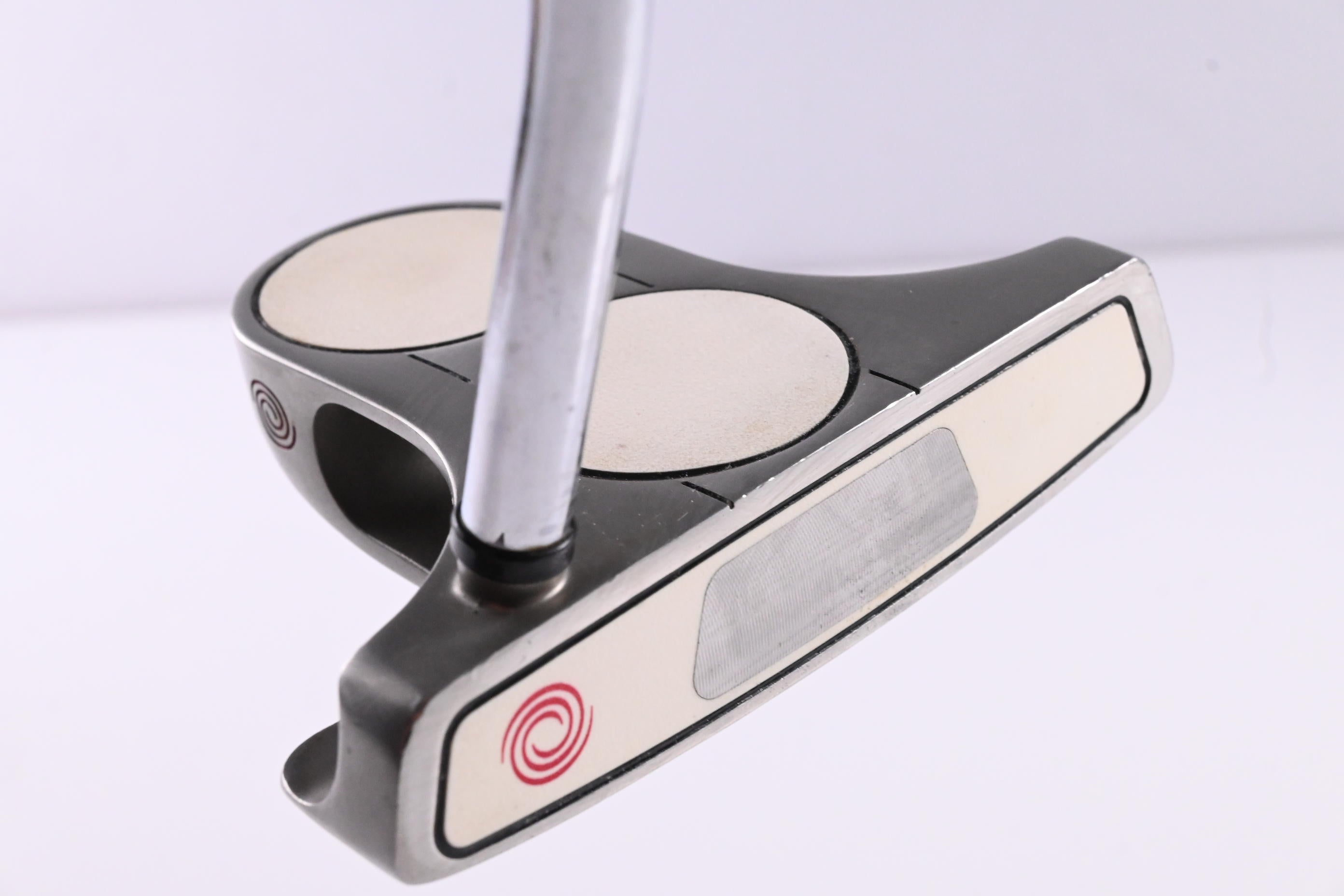 Left Hand Odyssey White Steel 2-Ball Blade Putter / 35 Inch