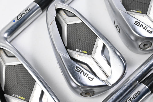 Ping G430 Irons / 4-PW / Blue Dot / Stiff Flex Project X LS 120 Shafts