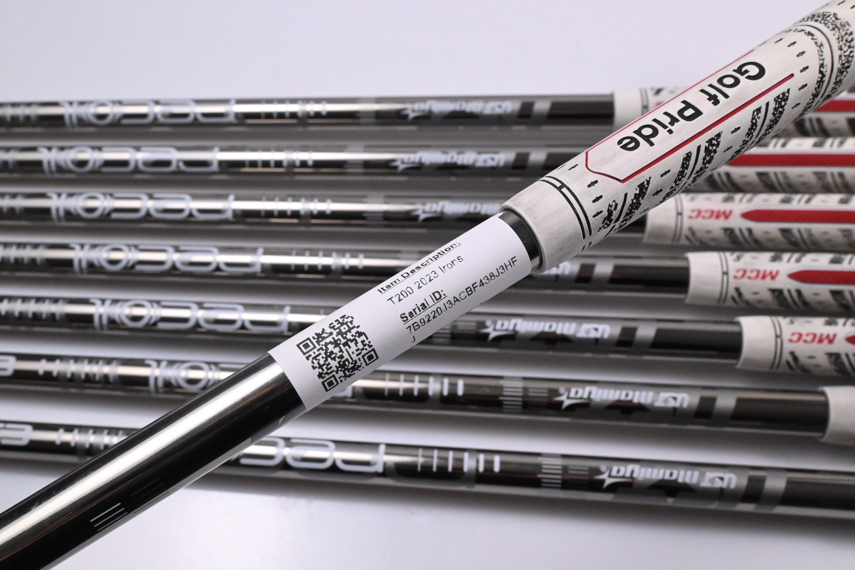 Titleist T200 2023 Irons / 5-PW+GW / Stiff Flex UST Mamiya Recoil ESX 460 Shafts