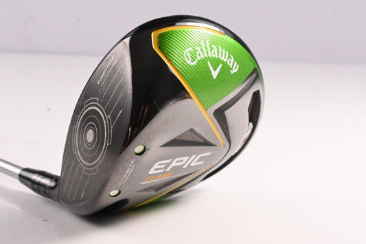 Left Hand Callaway Epic Flash Driver / 9 Degree / Stiff Flex Evenflow Green 55 Shaft