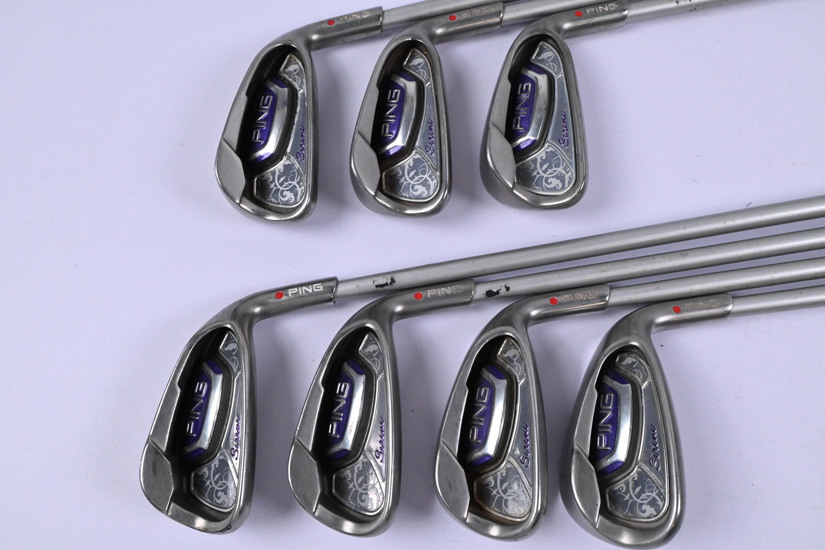 Ladies Ping Serene Irons / 5-PW+SW / Red Dot / Ladies Flex Ping ULT 210 Shafts