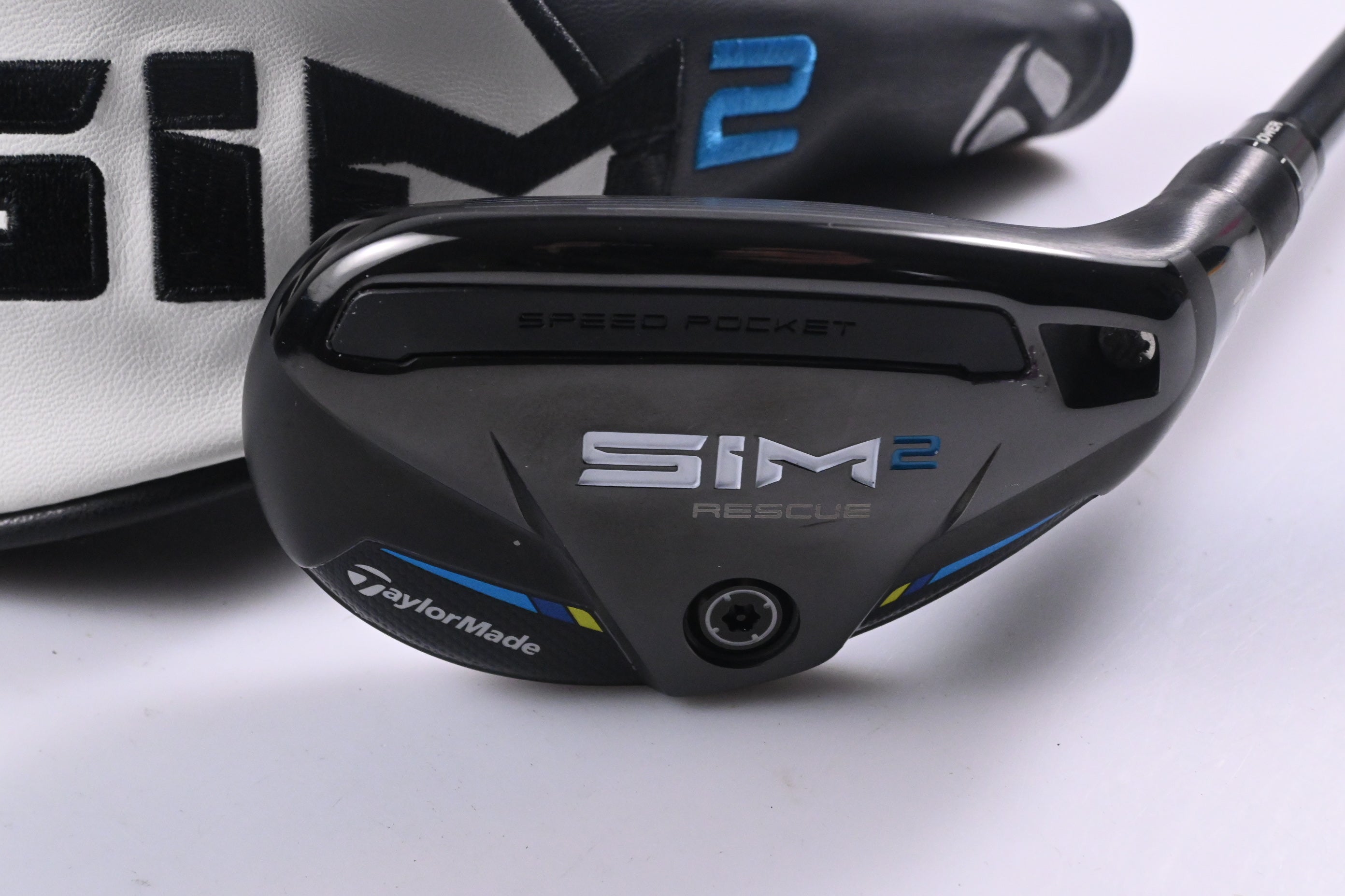 Taylormade SIM2 #4 Hybrid / 22 Degree / Regular Flex Tensei AV Raw Blue 70